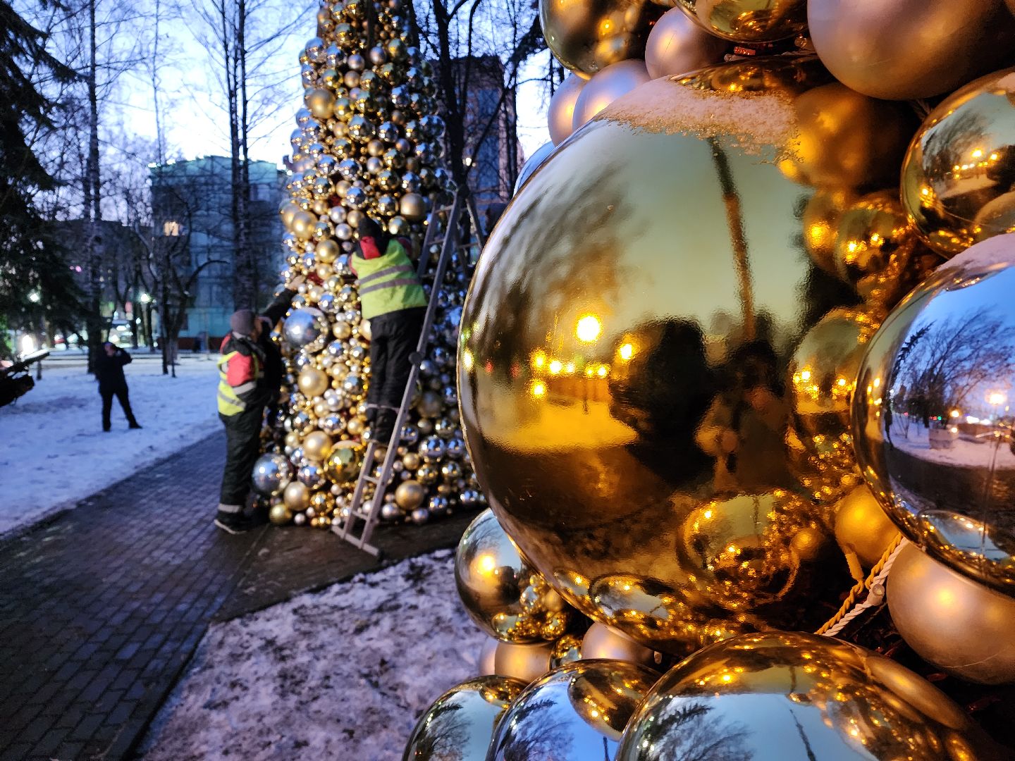 ель, каток, новый год, вертикалки,