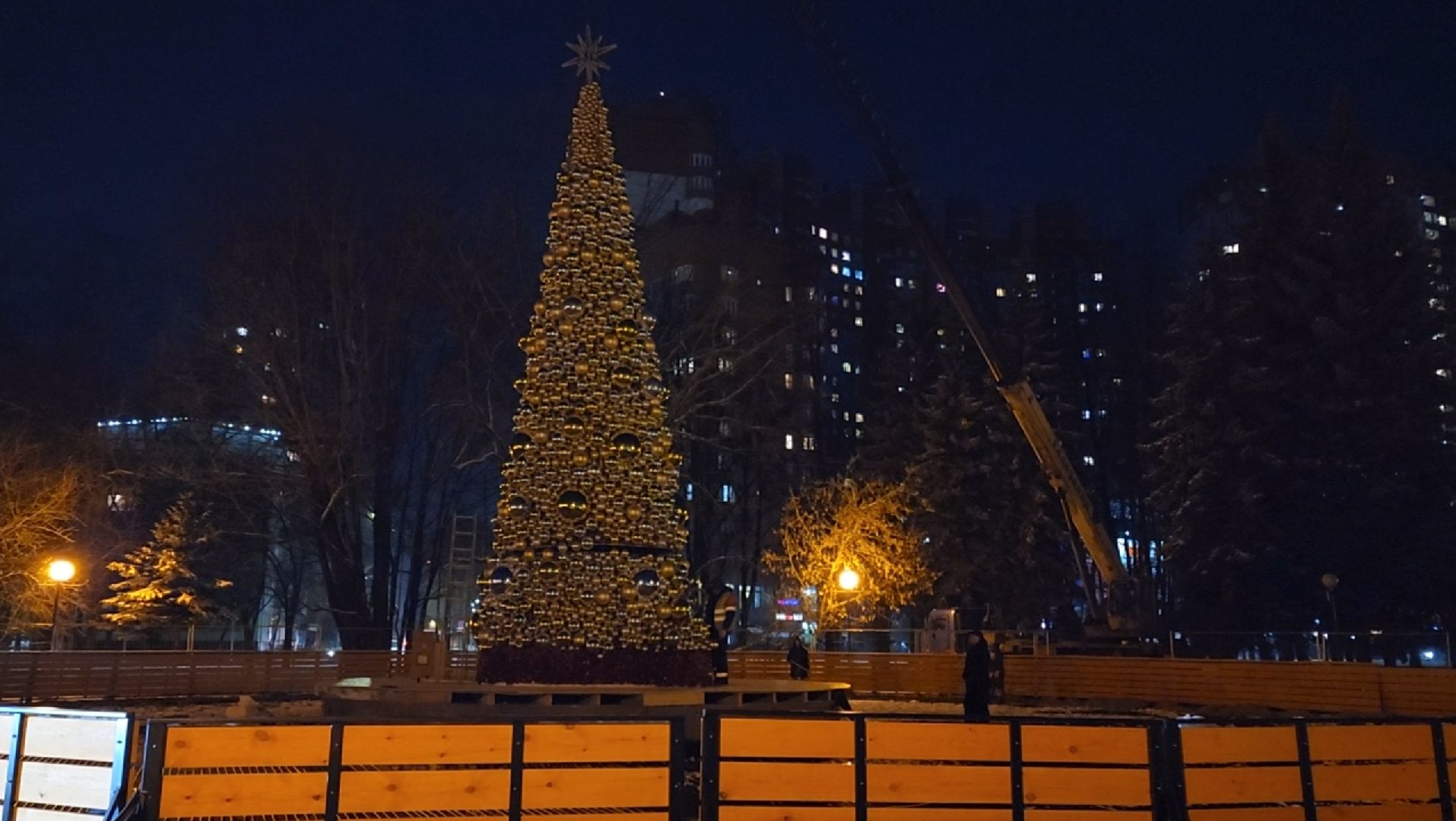 ель, каток, новый год, вертикалки,