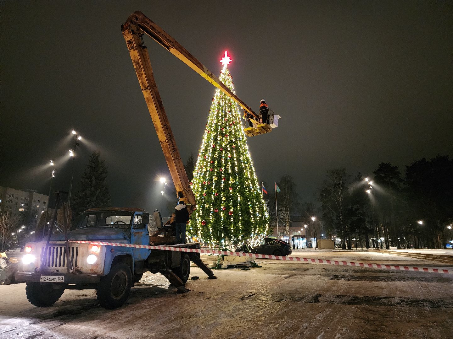 черноголовка, новый год, украшение города к новому году,