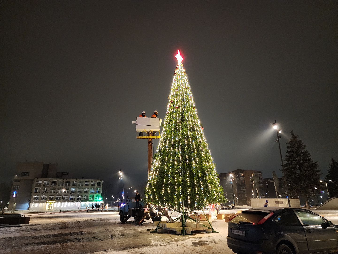 черноголовка, новый год, украшение города к новому году,