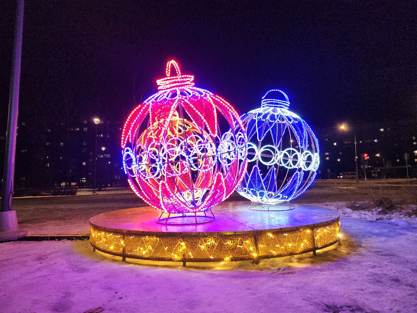 черноголовка, новый год, украшение города к новому году,