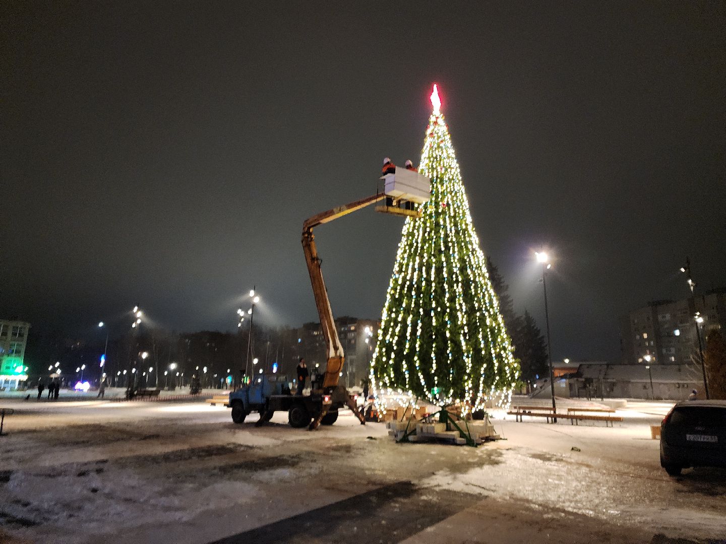 черноголовка, новый год, украшение города к новому году,
