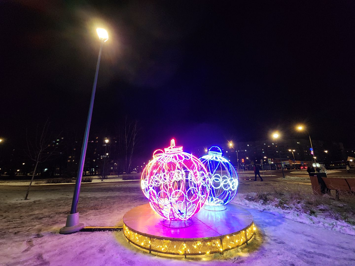 черноголовка, новый год, украшение города к новому году,