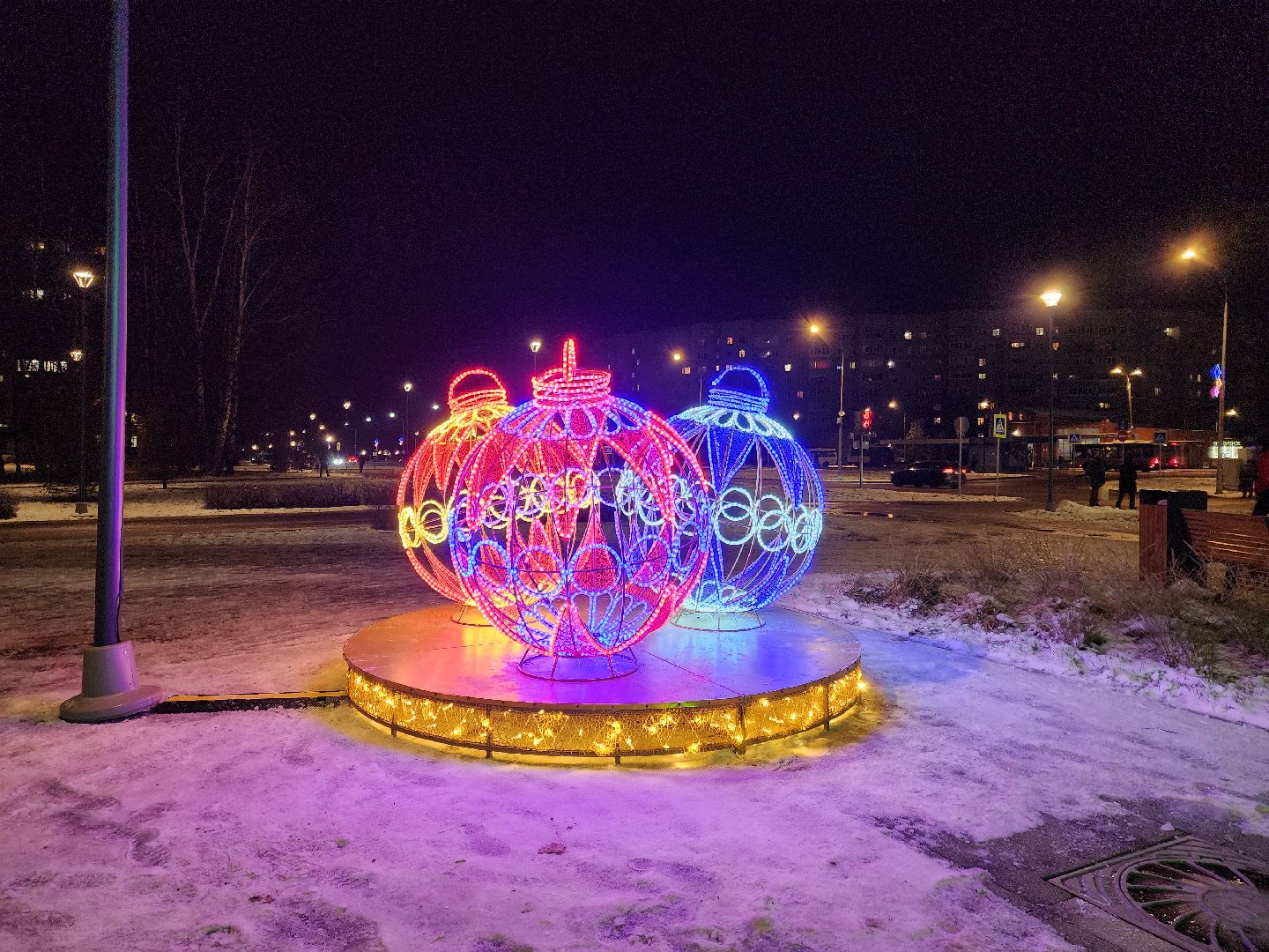 черноголовка, новый год, украшение города к новому году,