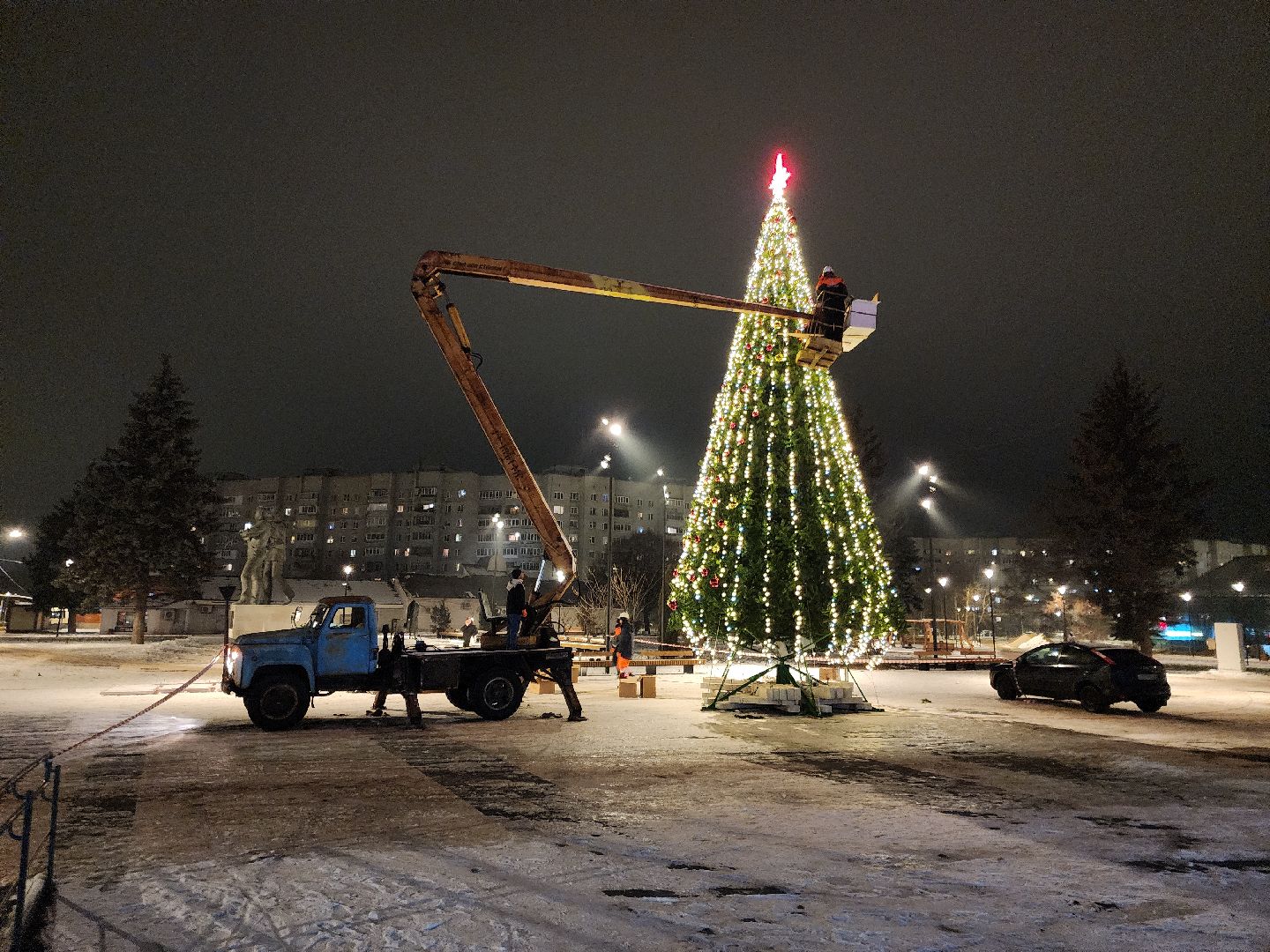 черноголовка, новый год, украшение города к новому году,