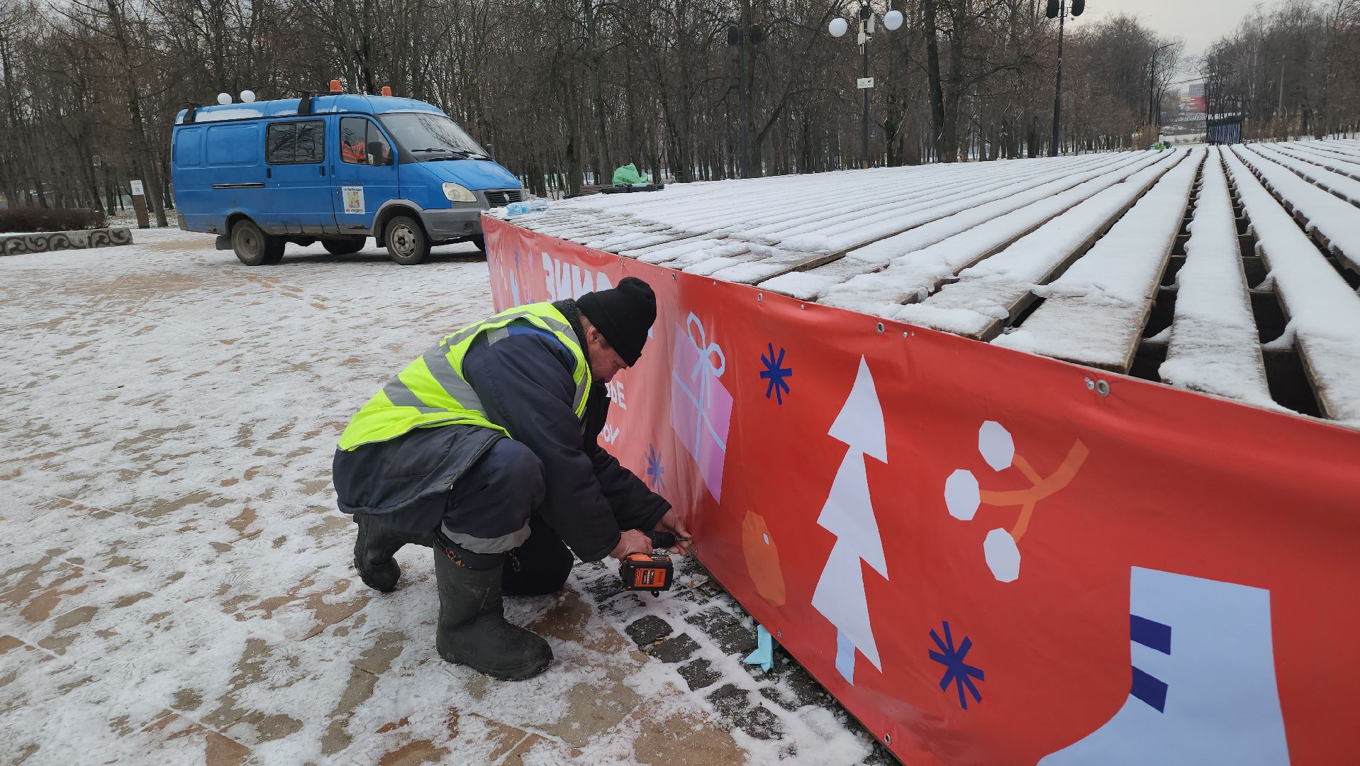 люберцы, парки, зима в подмосковье,