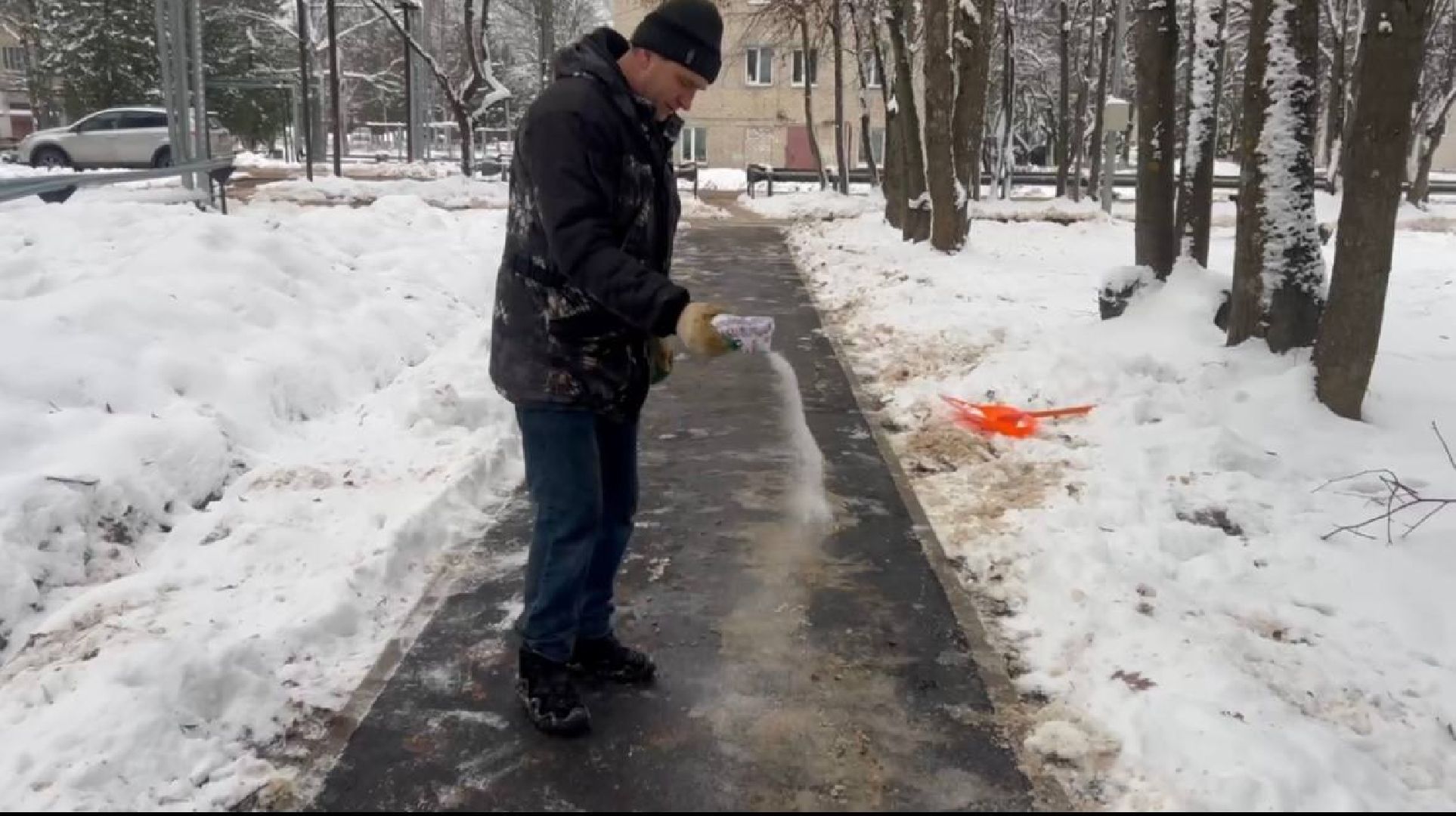 тротуары, лед, городской округ восход, вертикалки,
