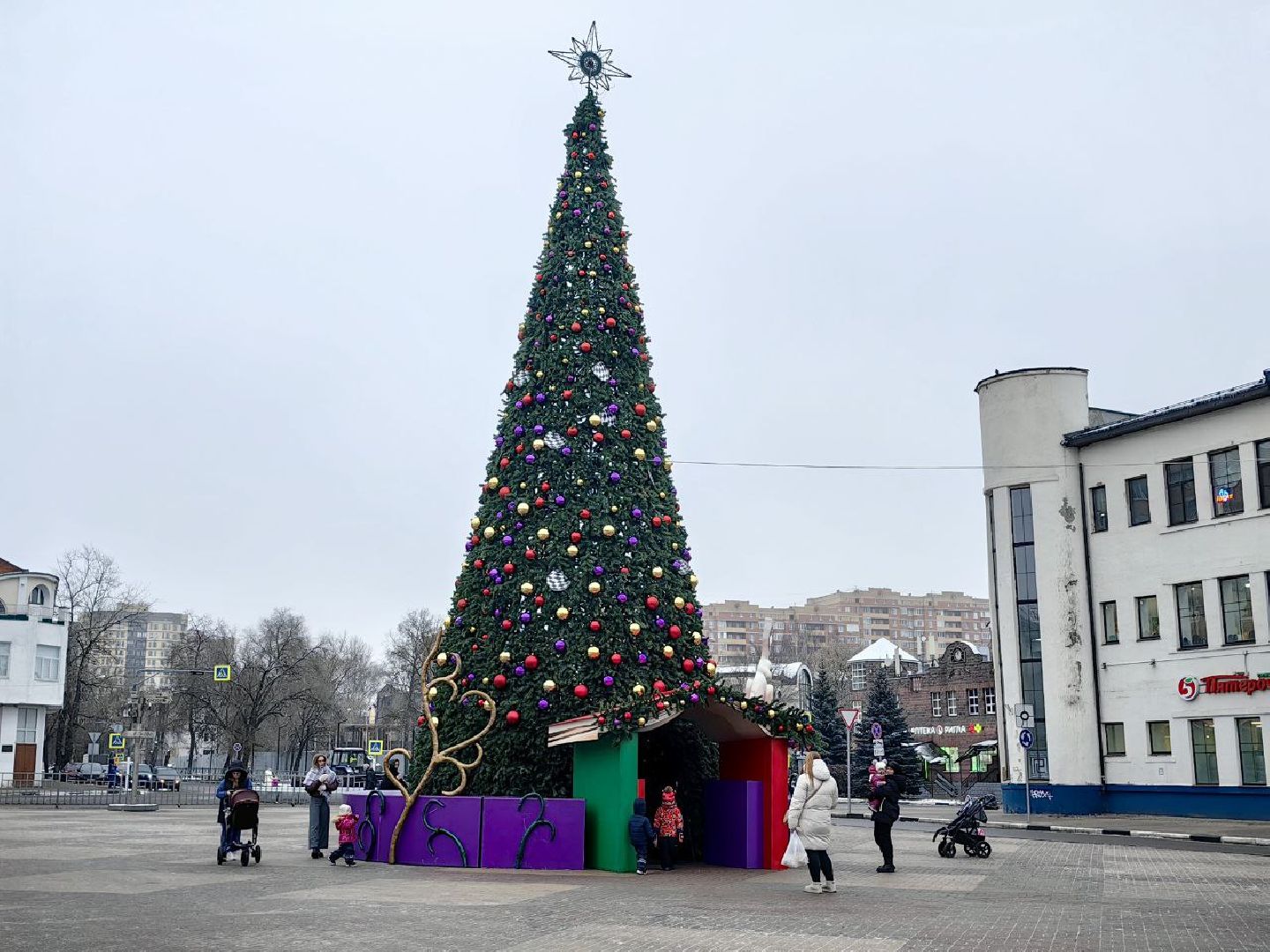 новогодняя елка, украшение, площадь, Дед мороз, письмо, вертикалки,