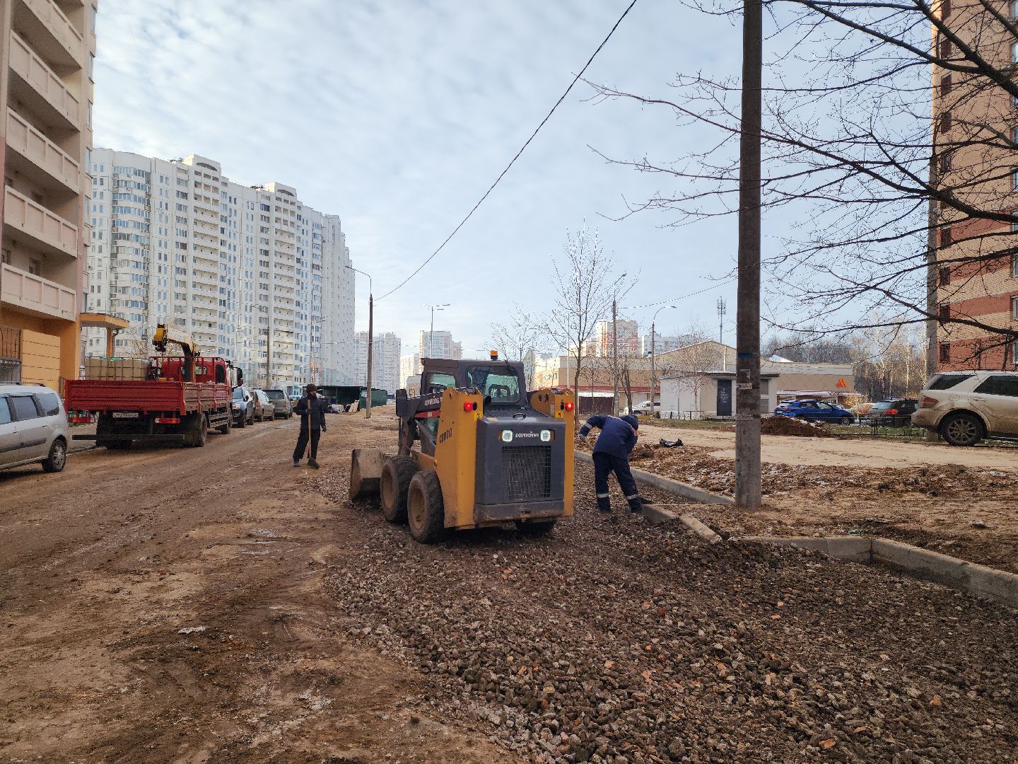 подольск, благоустройство, тротуарная плитка, асфальтирование, вертикалка,