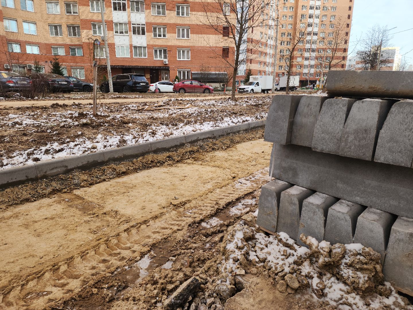 подольск, благоустройство, тротуарная плитка, асфальтирование, вертикалка,