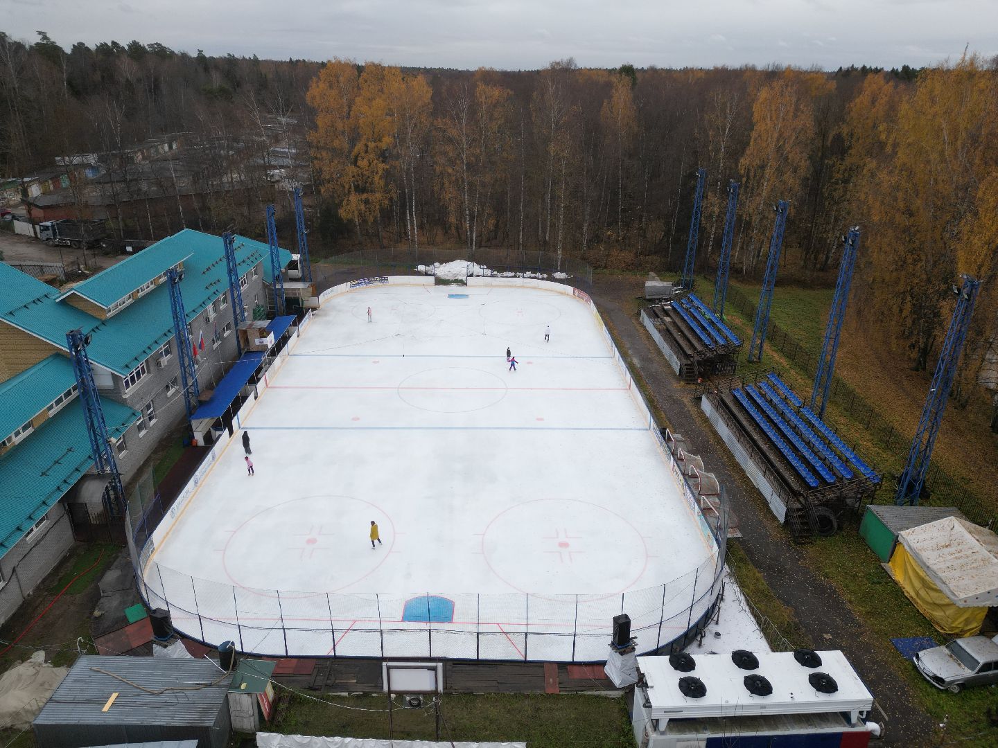 видео с коптера, спорткомплекс, капитальный ремонт,