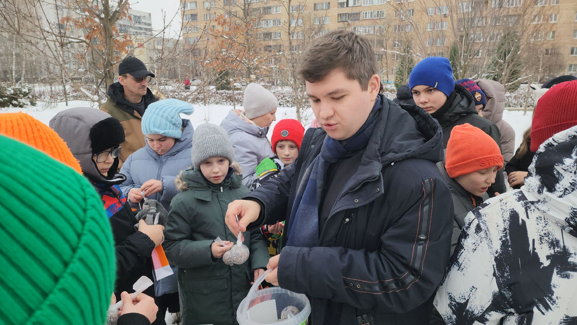 Подкормка птиц, кормушки, Зима, Лобня, вертикалки,