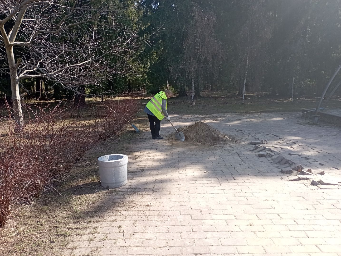 благоустройство, мемориальный комплекс, уборка, Дубна