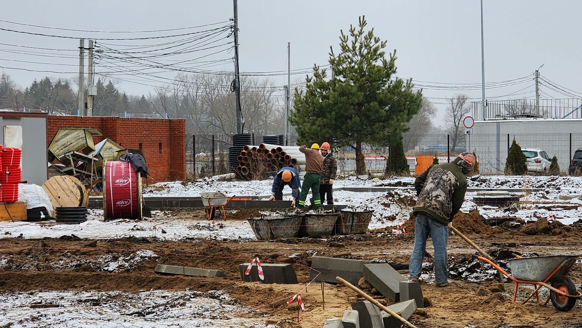 Бронницы, строительство фок в бронницах, ФОК на Москворецкой, Благоустройство территории, Вертикальное видео, Вертикалка,