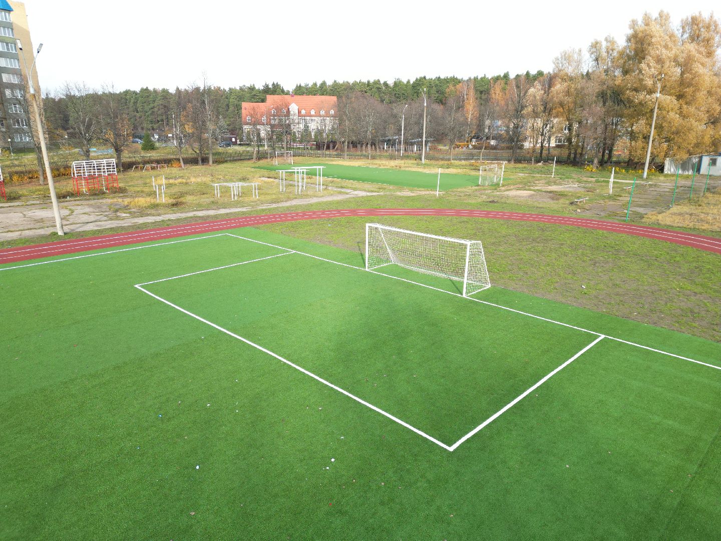 видео с коптера, стадион, черноголовка,