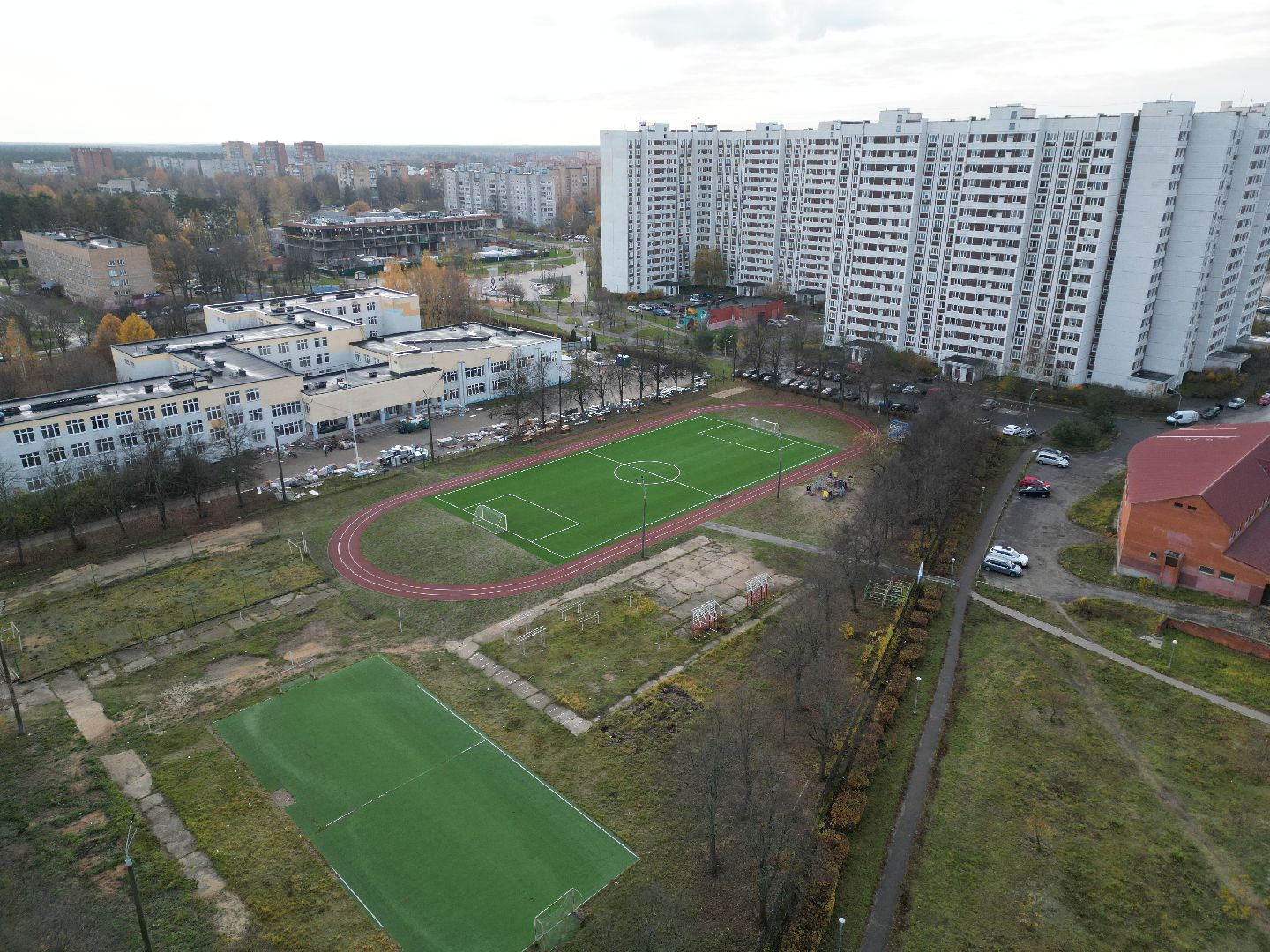видео с коптера, стадион, черноголовка,