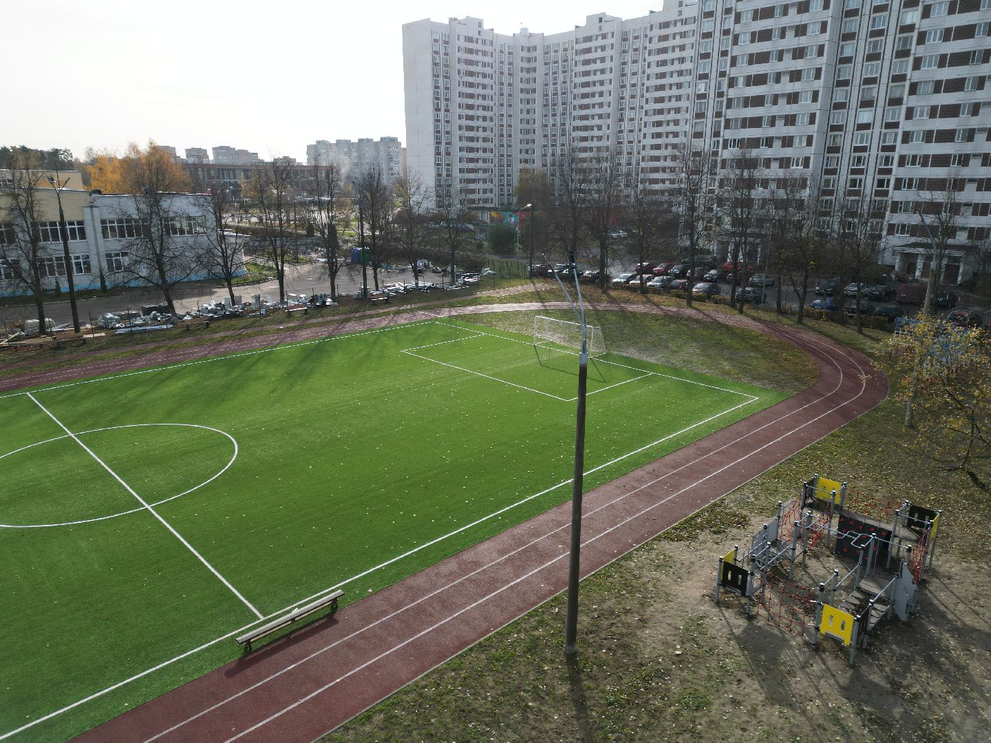 видео с коптера, стадион, черноголовка,