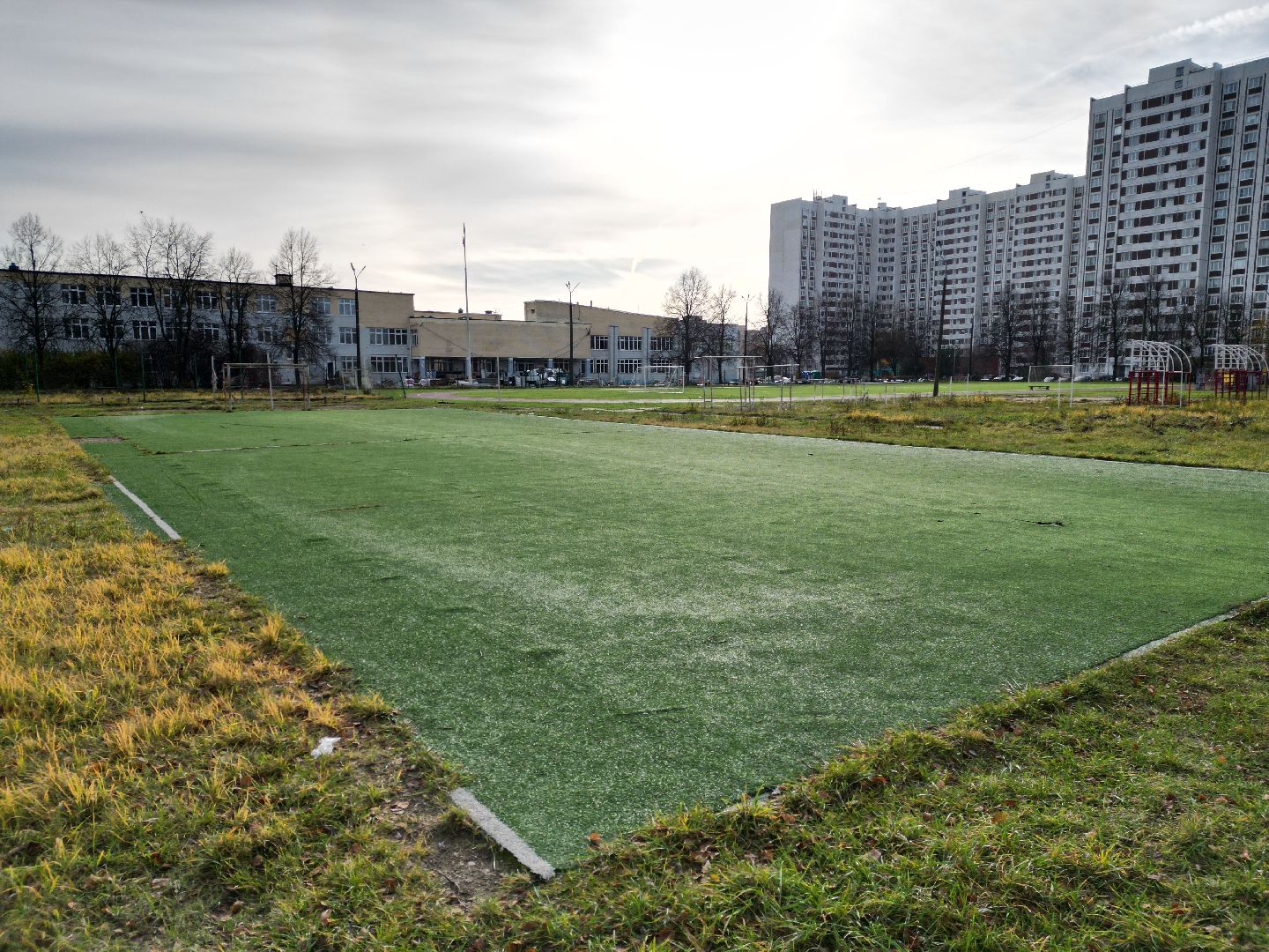 видео с коптера, стадион, черноголовка,