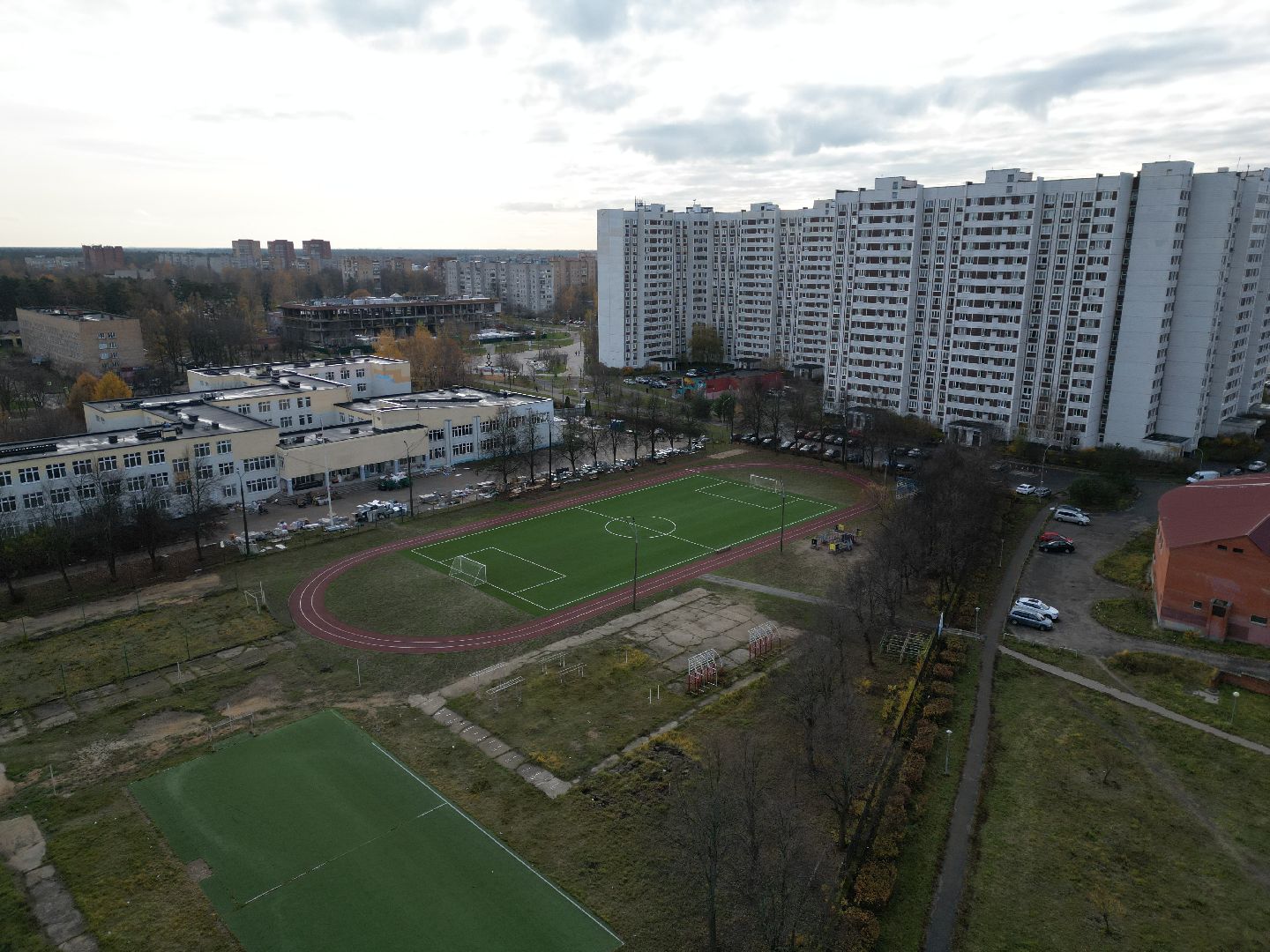 видео с коптера, стадион, черноголовка,