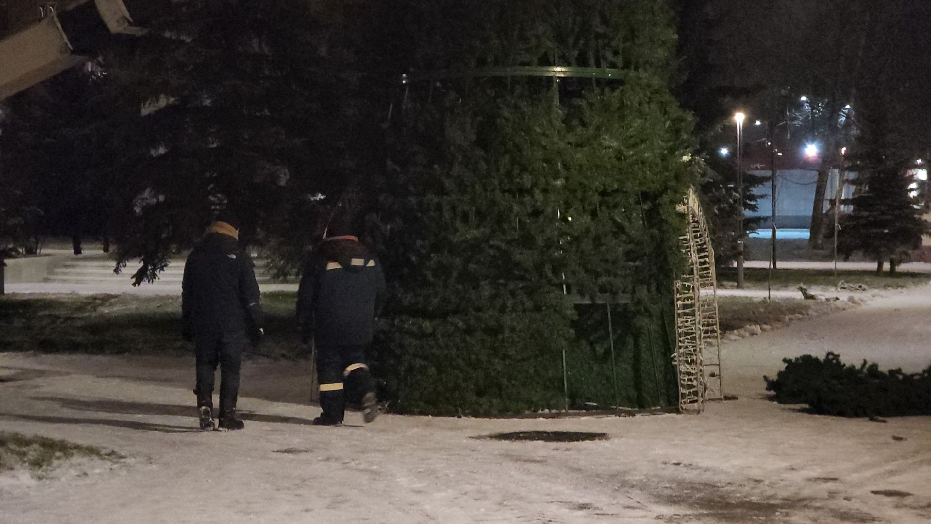 ступино, новый год, украшение улиц, вертикалки, новогодняя елка,