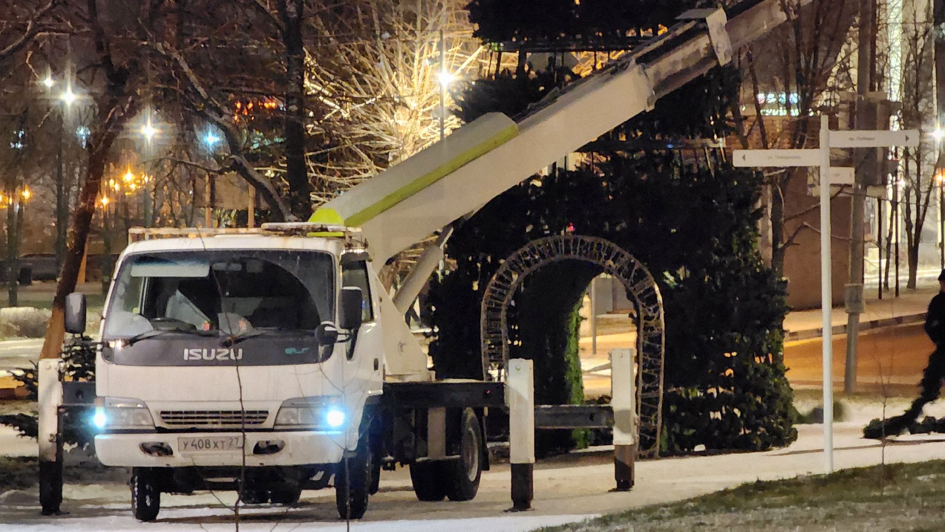 ступино, новый год, украшение улиц, вертикалки, новогодняя елка,