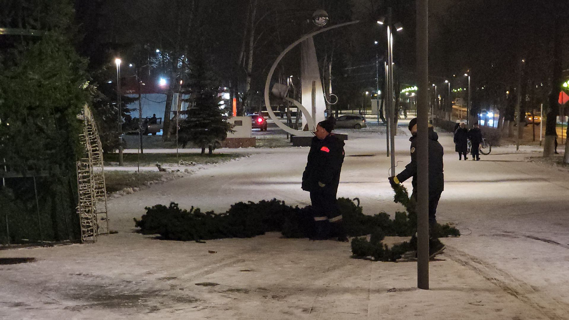 ступино, новый год, украшение улиц, вертикалки, новогодняя елка,