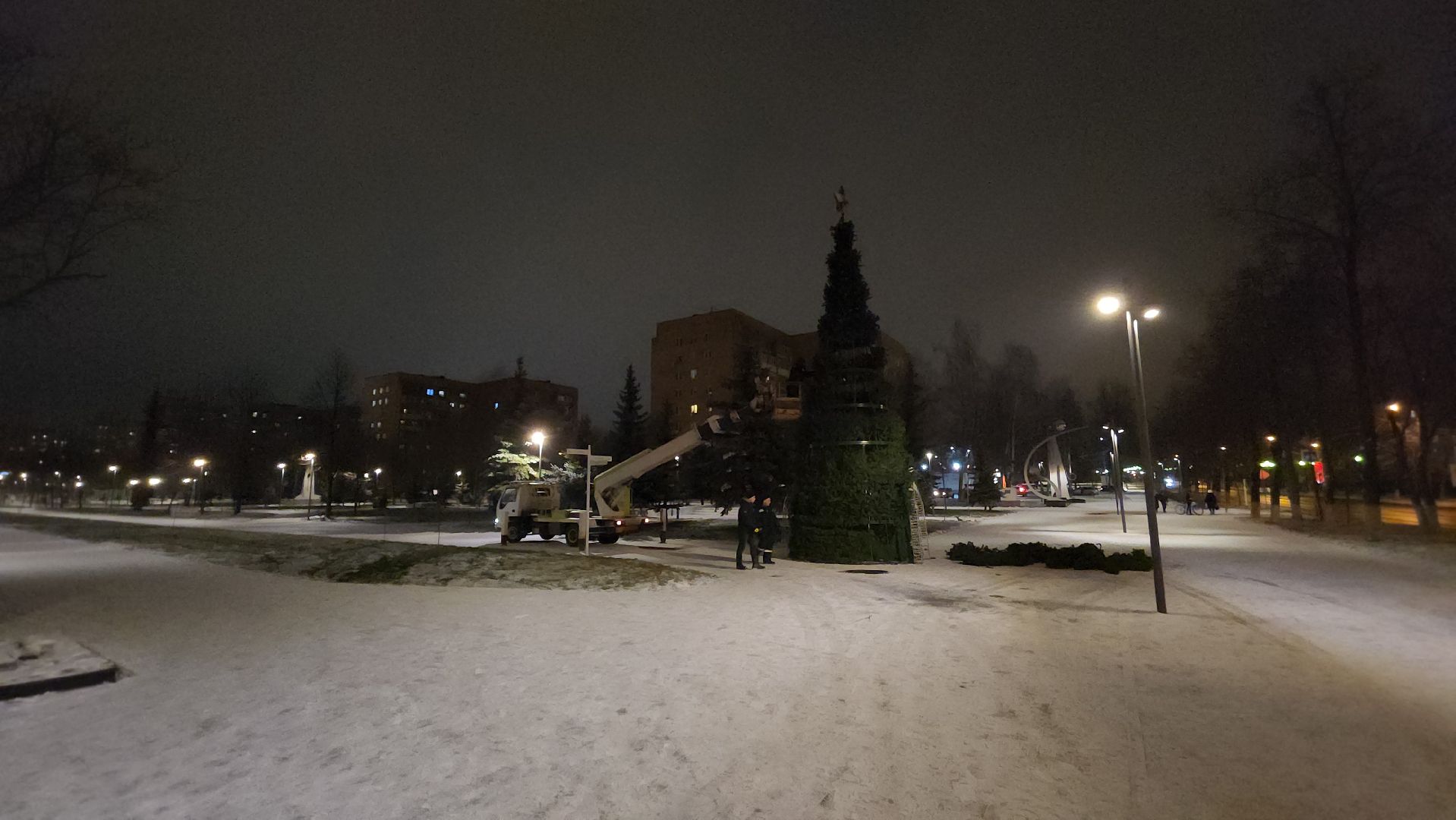 ступино, новый год, украшение улиц, вертикалки, новогодняя елка,