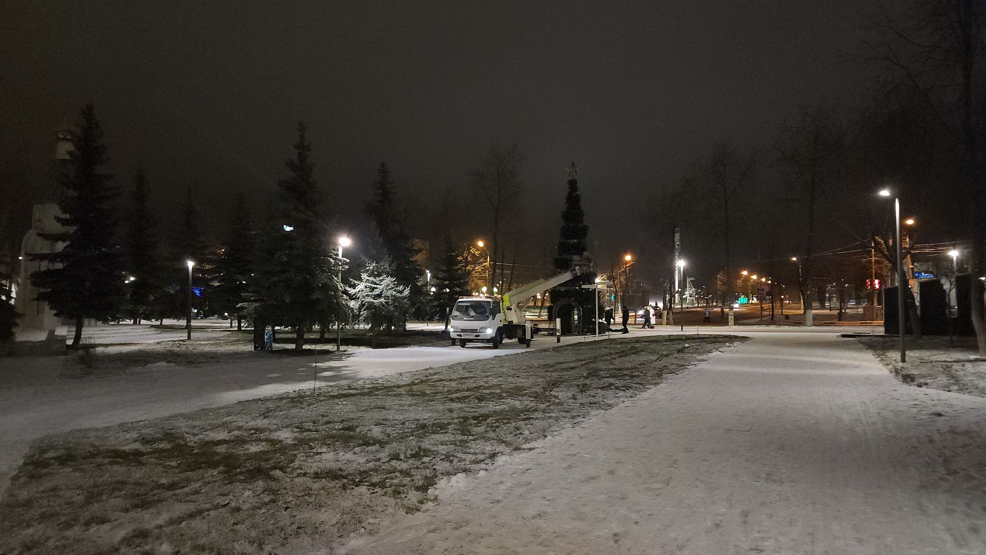 ступино, новый год, украшение улиц, вертикалки, новогодняя елка,