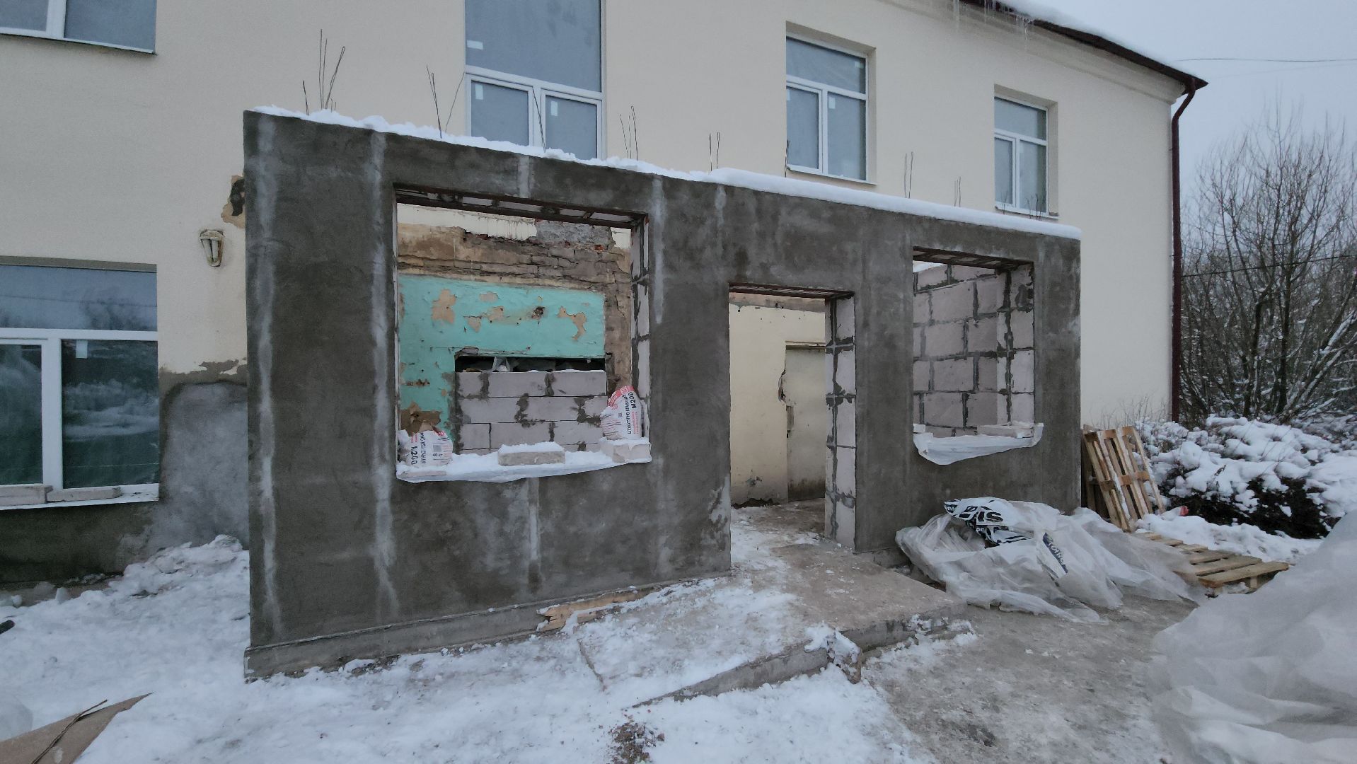 поликлиника, ремонт поликлиники, колюбакино, руза, рузский городской округ, московская область, здравоохранение мо, вертикалки,