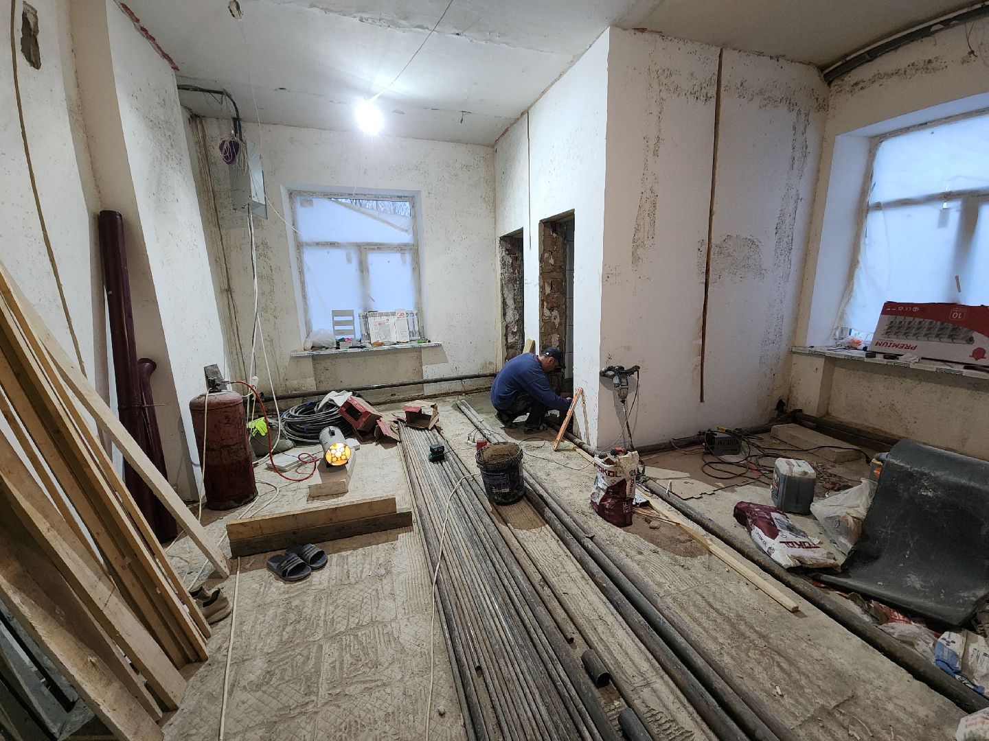 поликлиника, ремонт поликлиники, колюбакино, руза, рузский городской округ, московская область, здравоохранение мо, вертикалки,