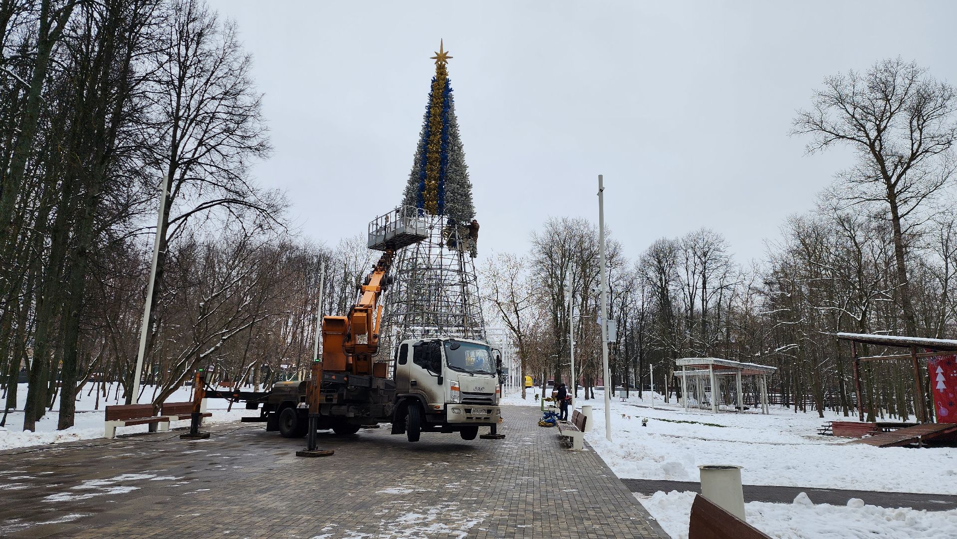 парки, новогодняя елка, истра, вертикалки,