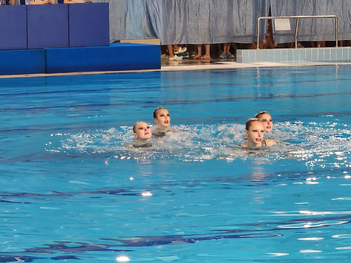 Чехов, дворец спорта Олимпийский, синхронное плавание, первенство московской области, открытие, парад команд, соревнования, глава округа михаил собакин,