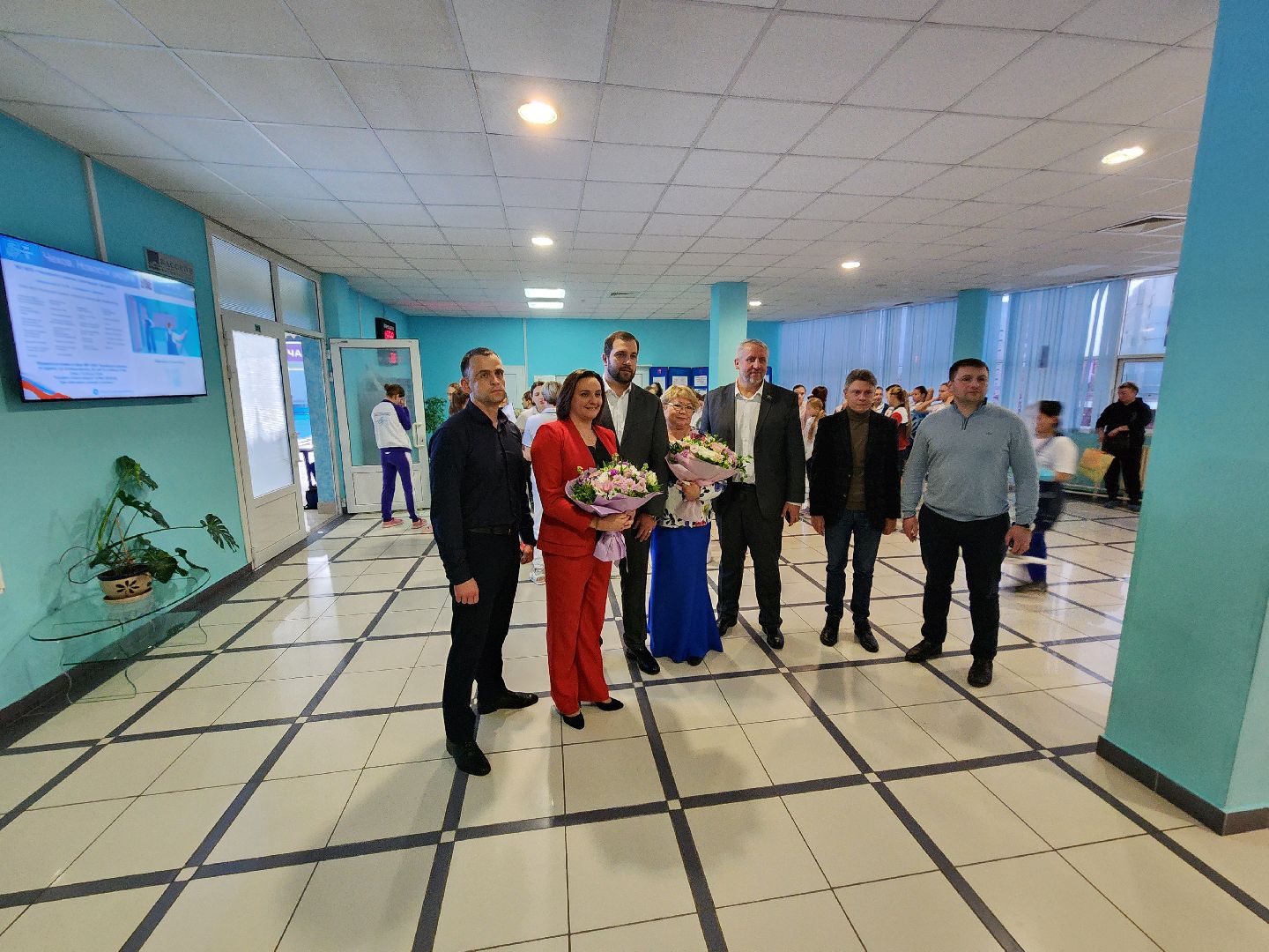 Чехов, дворец спорта Олимпийский, синхронное плавание, первенство московской области, открытие, парад команд, соревнования, глава округа михаил собакин,