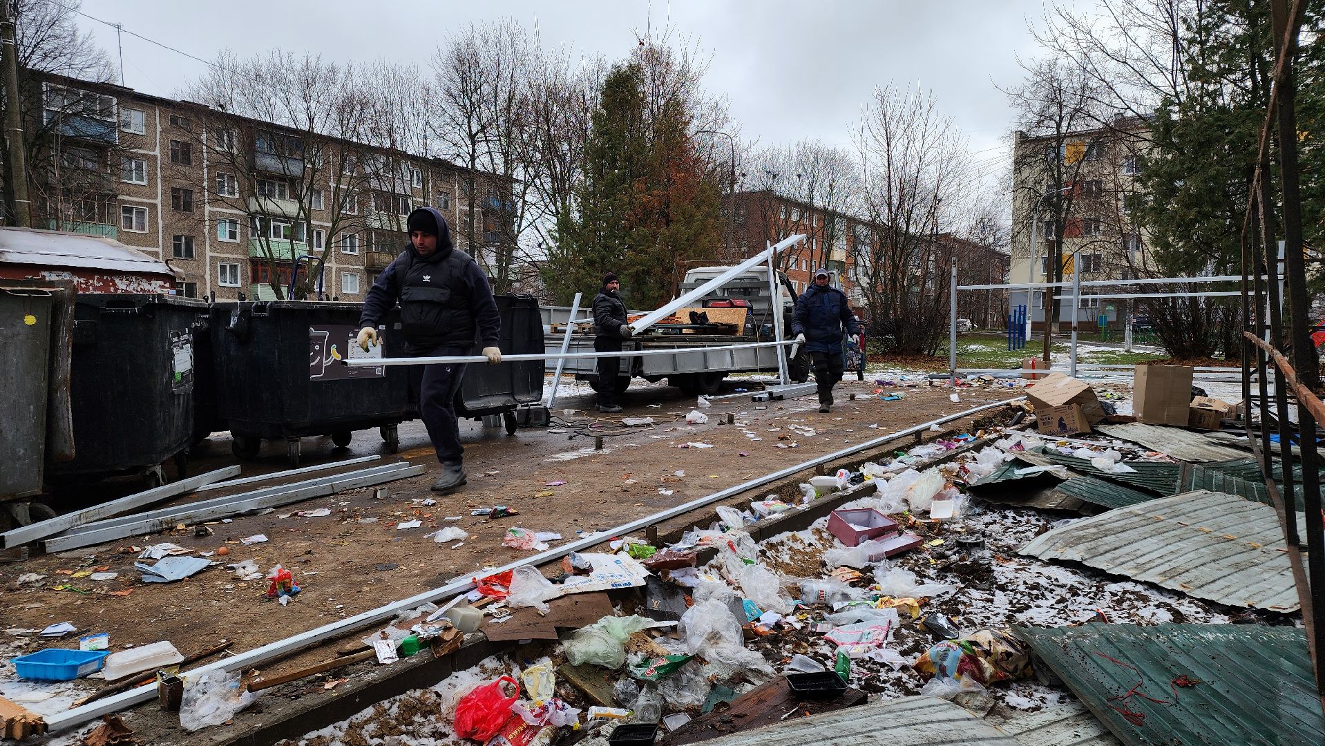 кашира, мусорные контейнеры, контейнерная площадка, бункер, вертикалки,