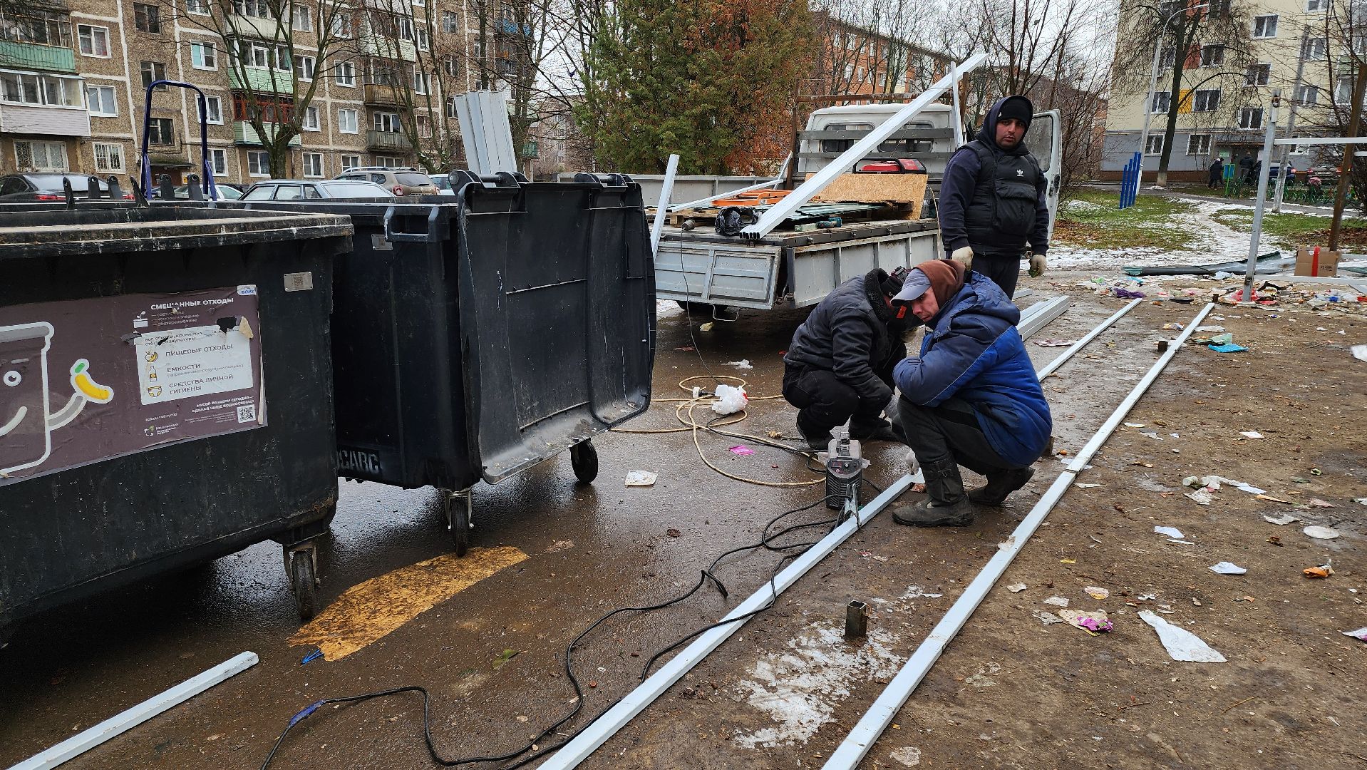 кашира, мусорные контейнеры, контейнерная площадка, бункер, вертикалки,