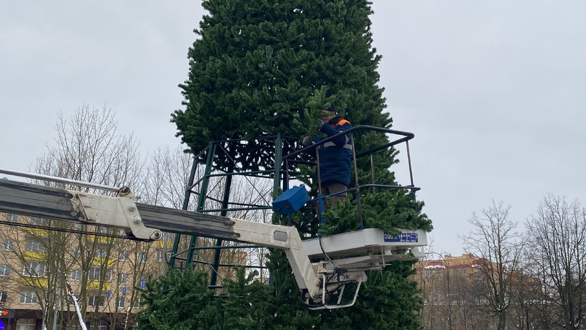 Елка, Украшение города, Новый год, вертикалки,