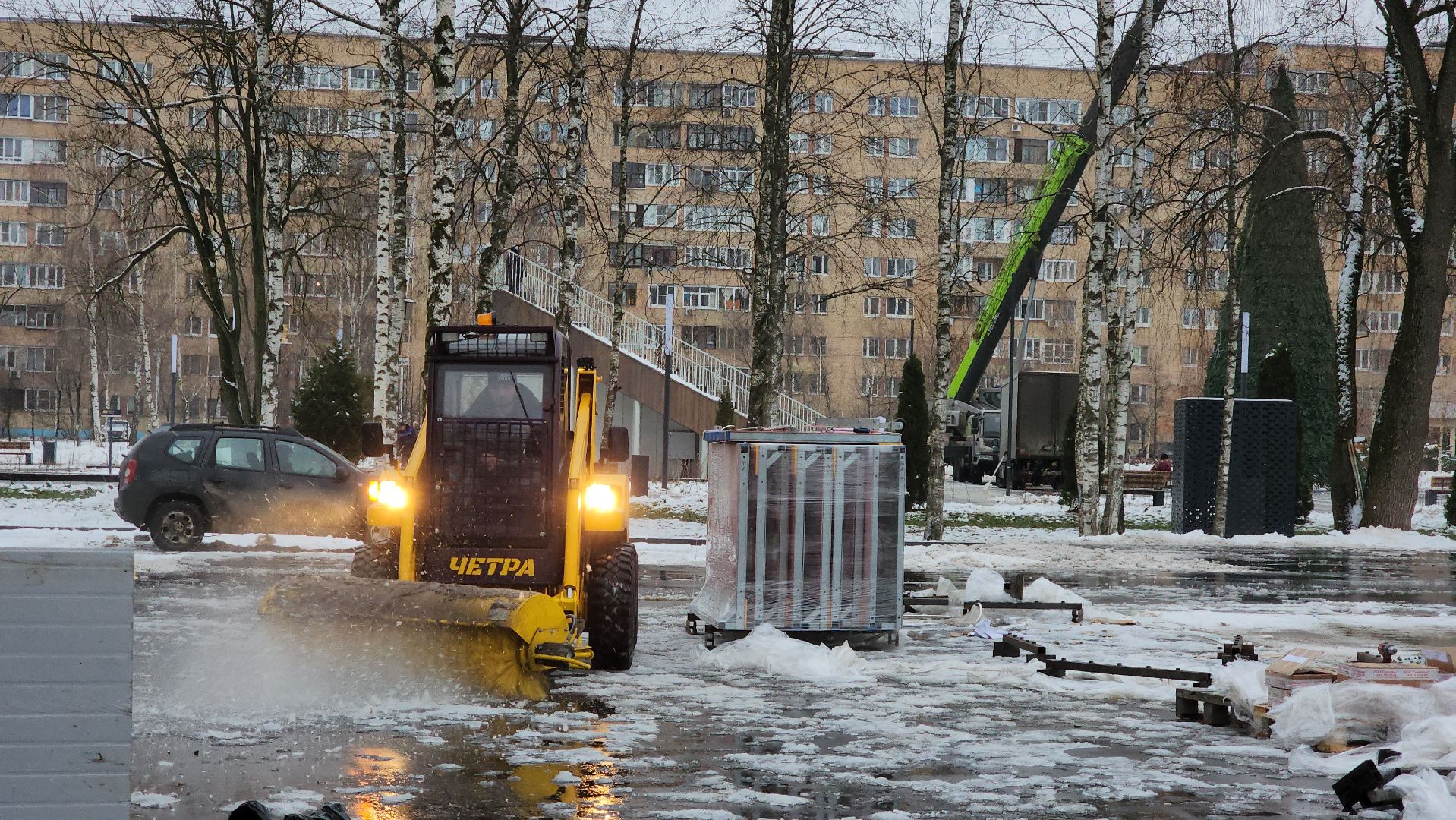 Каток, Парк, Лобня, Раздевалка, вертикалки,