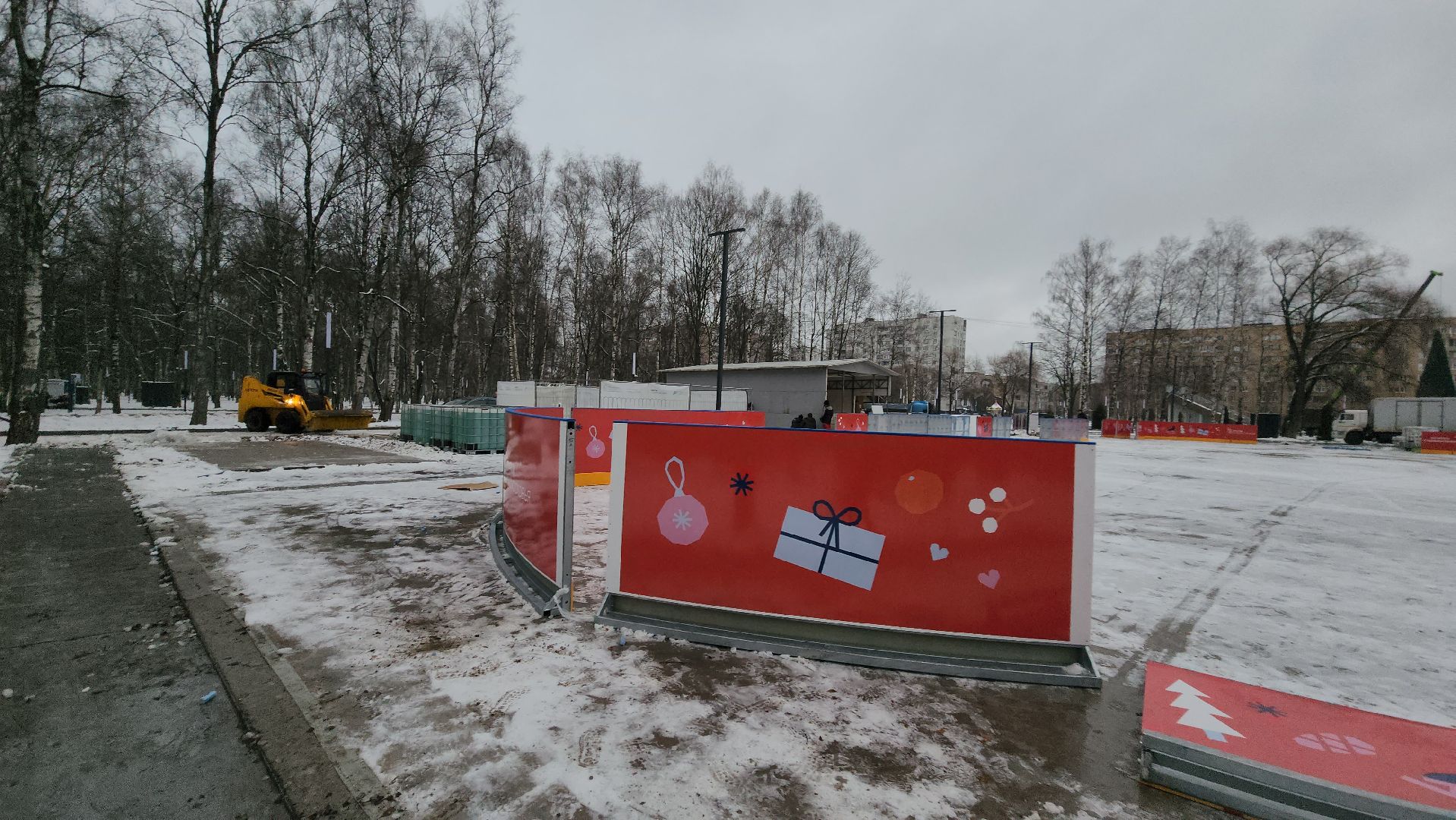 Каток, Парк, Лобня, Раздевалка, вертикалки,