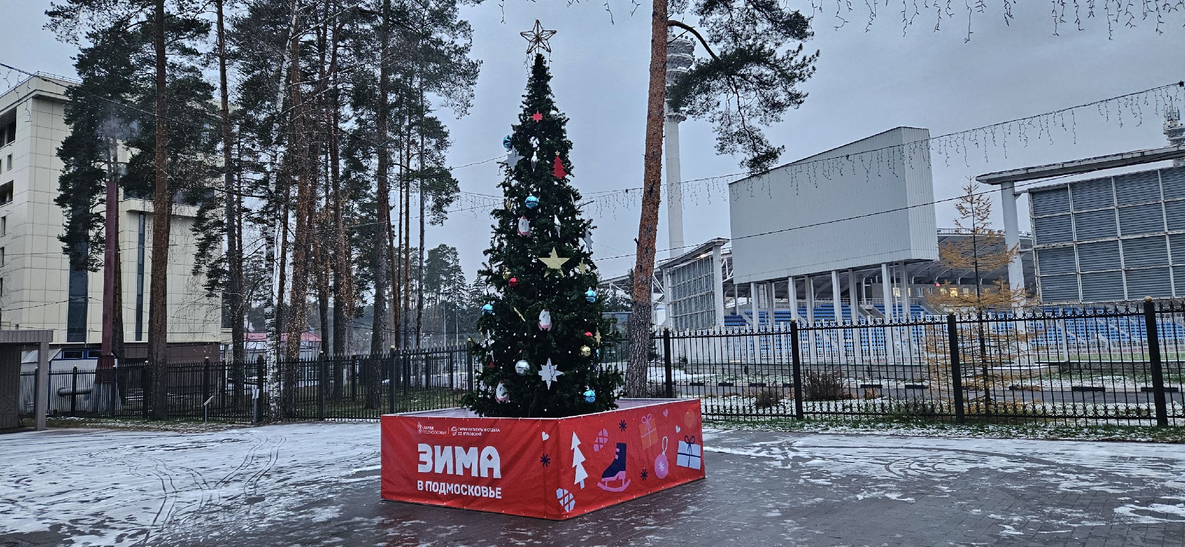 жуковский парк, новый год, Жуковский, вертикалки,