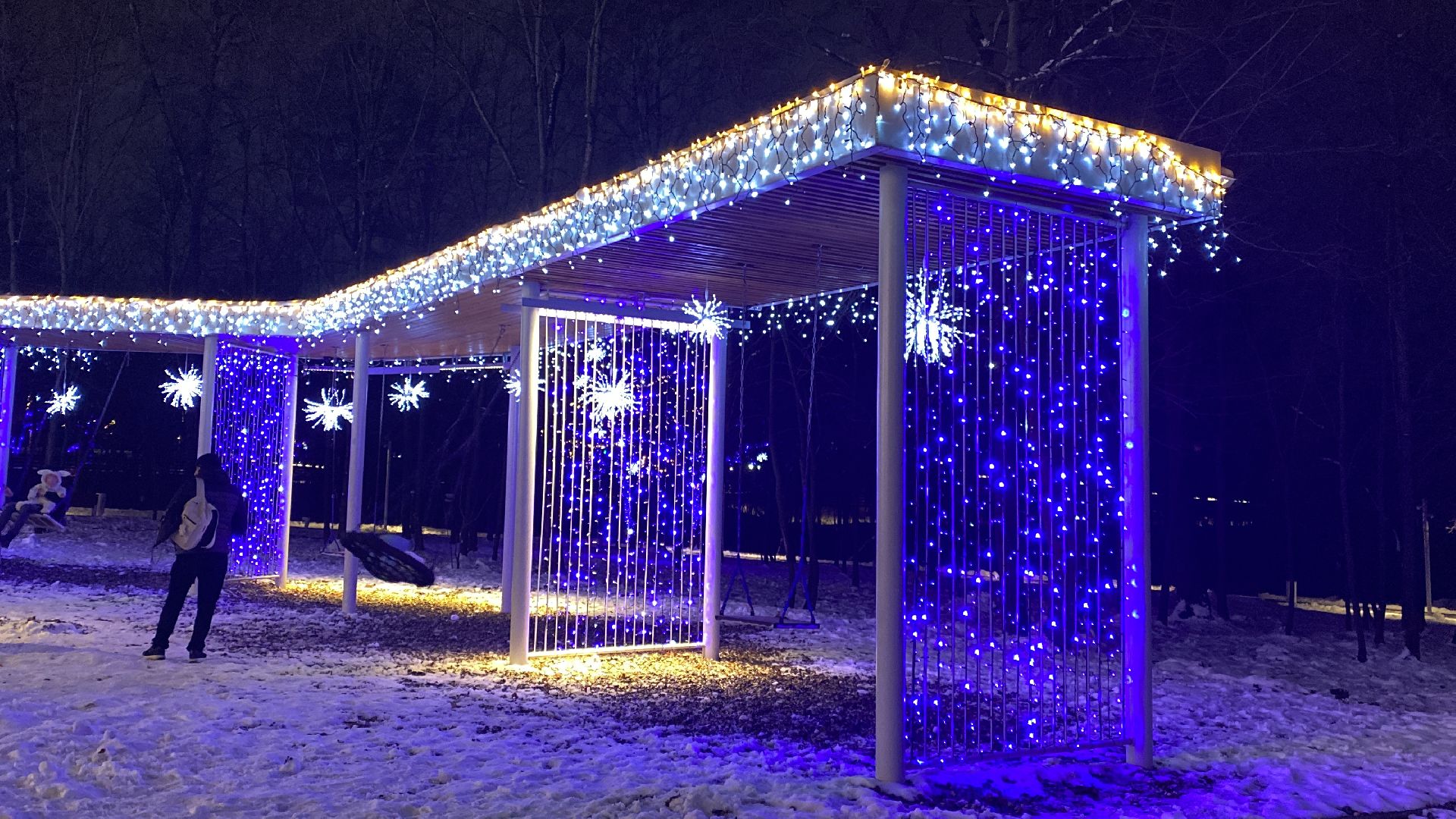 Украшение парка, Праздник, вертикалки,