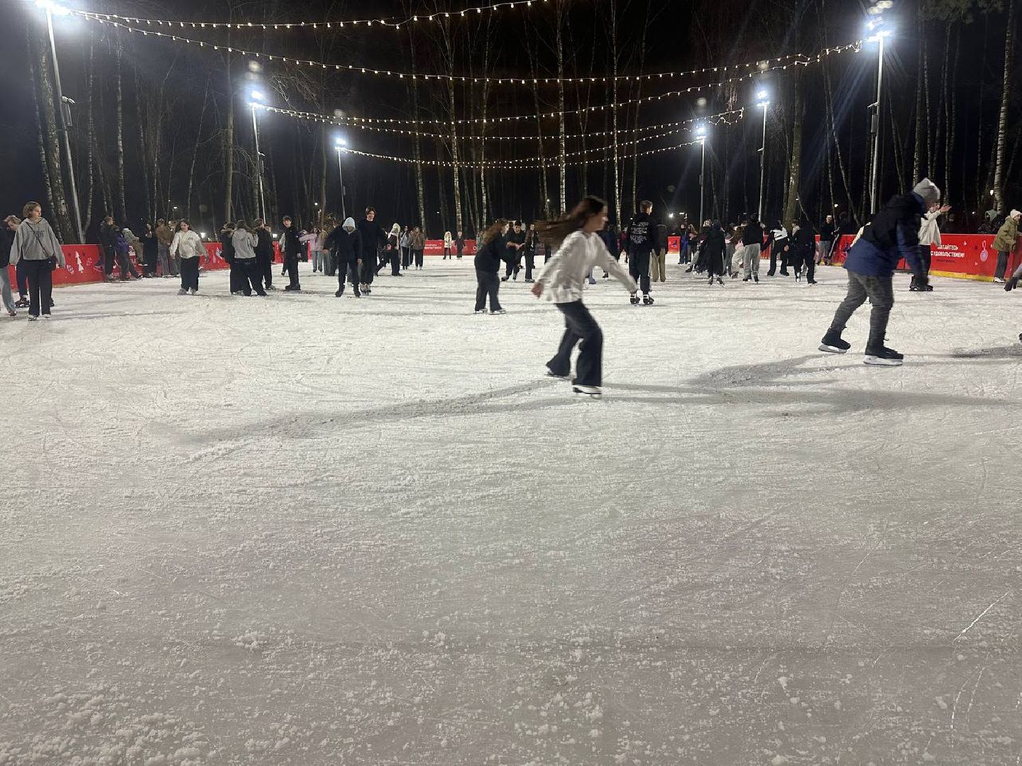 каток, зимний отдых, парки домодедово,