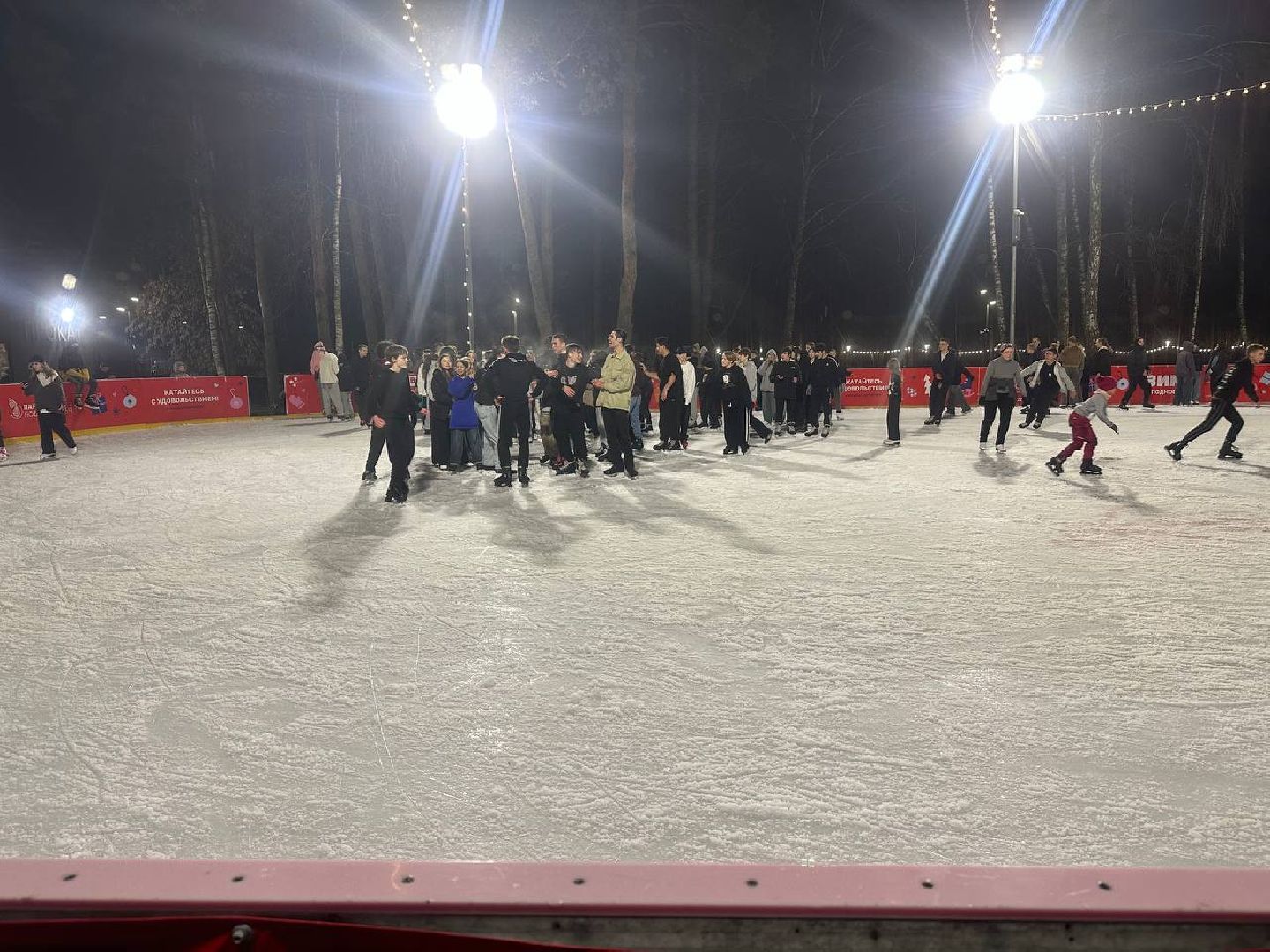 каток, зимний отдых, парки домодедово,