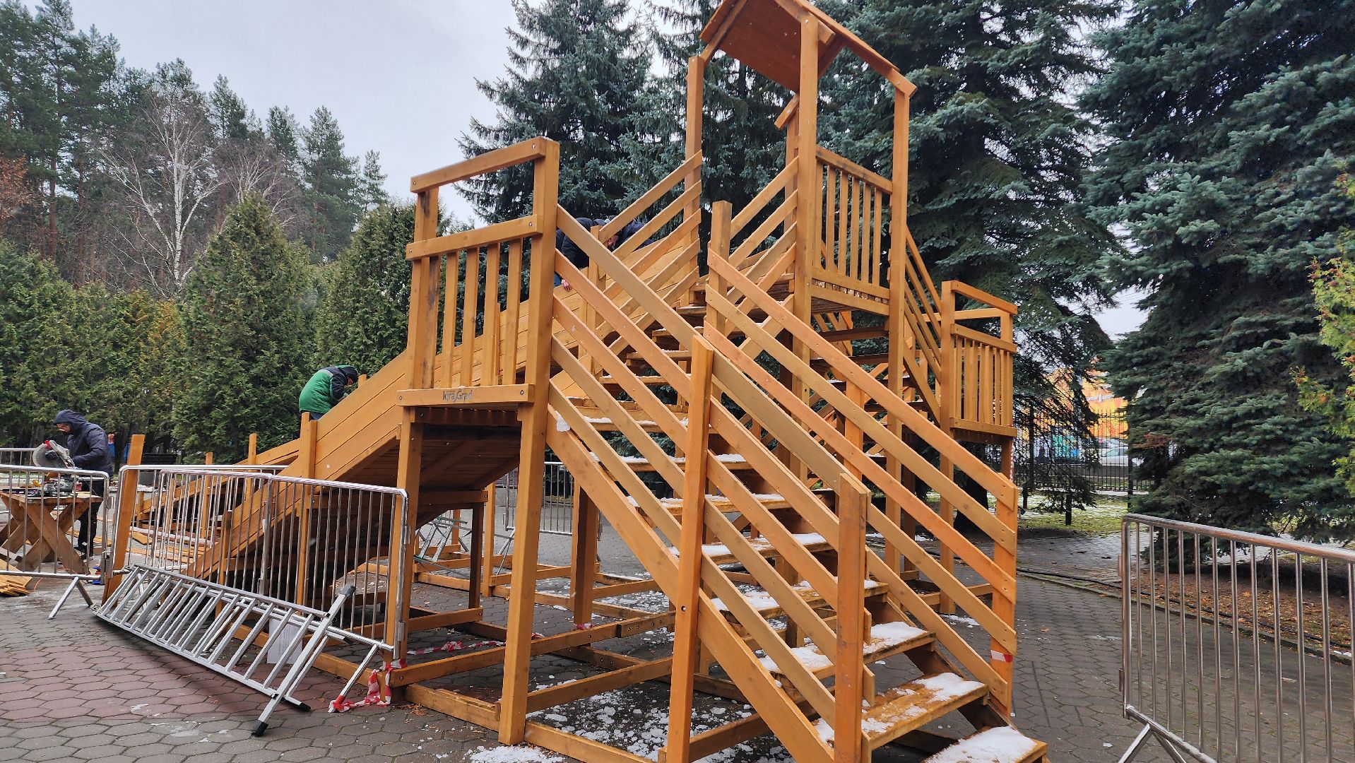 подмосковье, Домодедово, Деревянная горка, парк Елочки, зима в подмосковье, Зима, Зимние забавы, вертикалки,