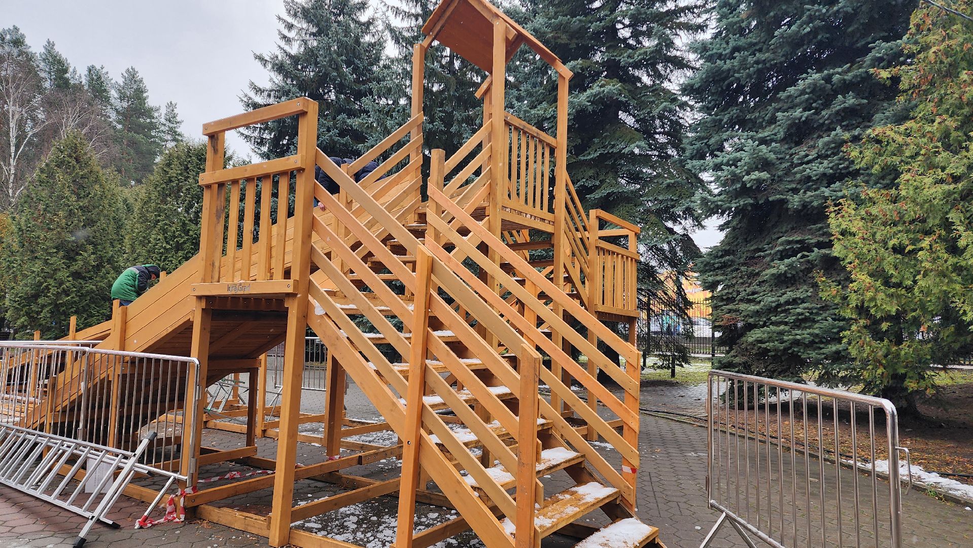 подмосковье, Домодедово, Деревянная горка, парк Елочки, зима в подмосковье, Зима, Зимние забавы, вертикалки,