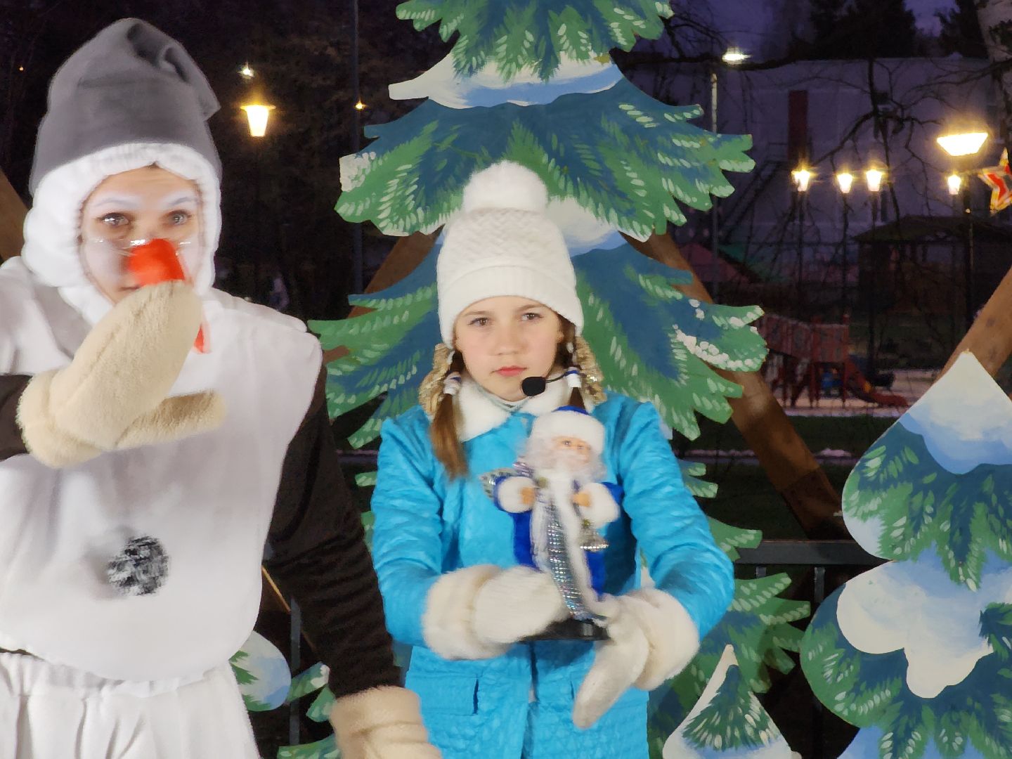 зима в подмосковье, Егорьевск, Московская область, Парк 200 лет Егорьевску», новый год, дед мороз, резиденция деда мороза, вертикалка, вертикальное видео,