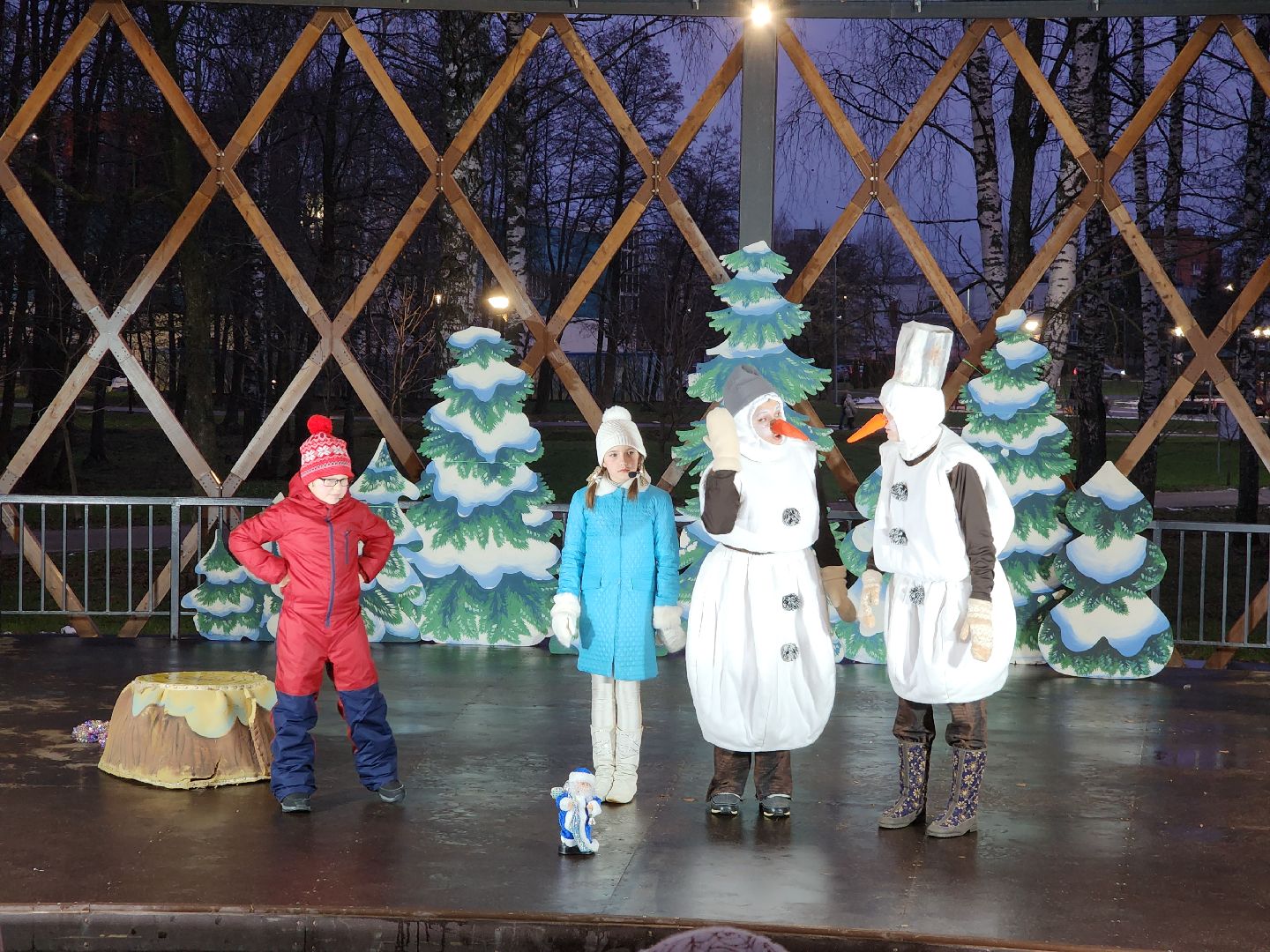 зима в подмосковье, Егорьевск, Московская область, Парк 200 лет Егорьевску», новый год, дед мороз, резиденция деда мороза, вертикалка, вертикальное видео,