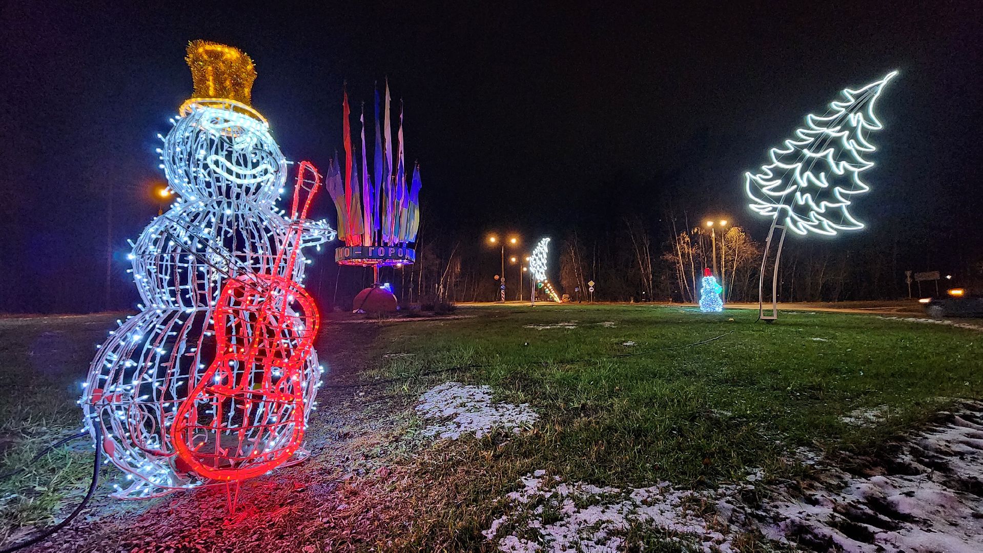 снеговички, украшают город, иллюминация, протвино, г о серпухов, вертикалки,