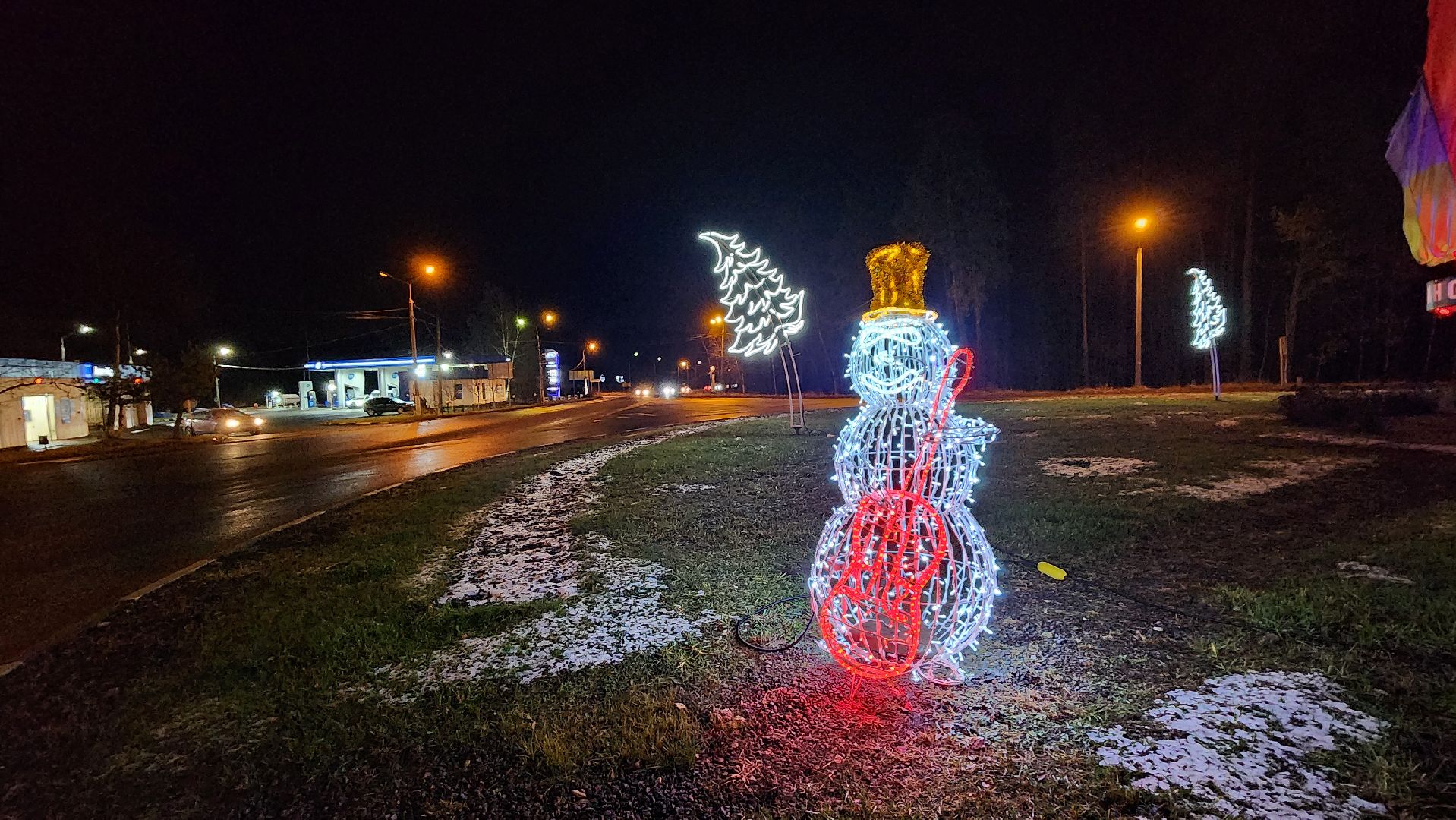 снеговички, украшают город, иллюминация, протвино, г о серпухов, вертикалки,