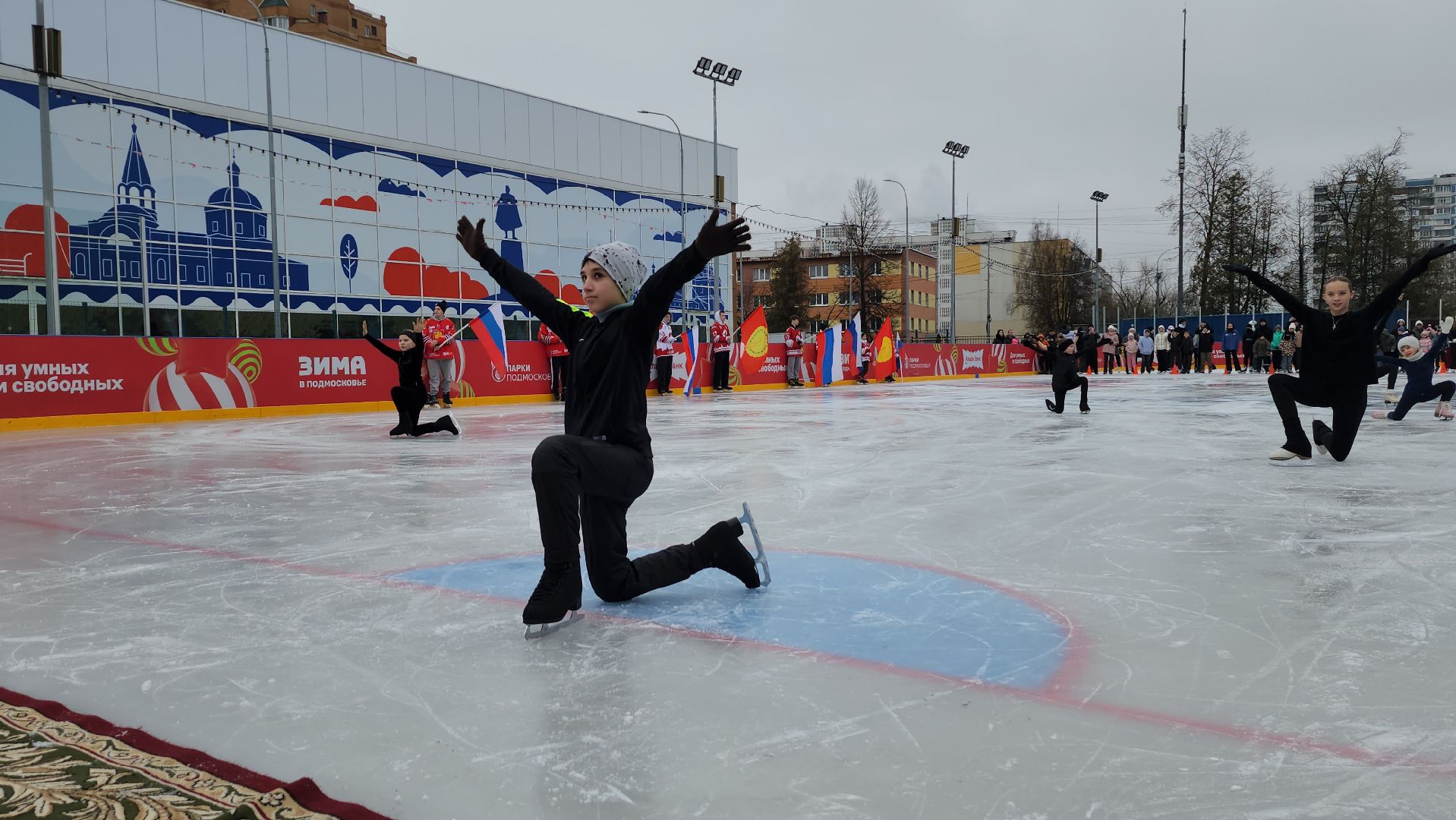 серпухов, зима в подмосковье, парк питомник, ледовый каток, коньки, вертикалки,