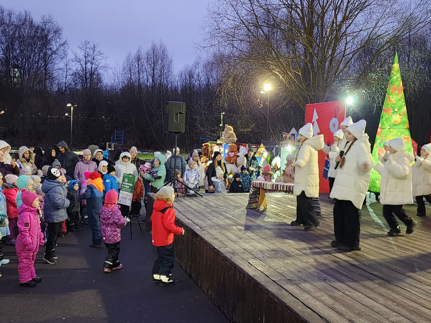 Чехов, парк культуры и отдыха, проект Зима в Подмосковье, открытие нового зимнего сезона, мероприятие Парк зажигает огни, народные гуляния и забавы, праздничная программа, анимация, новогодняя елка, зима в подмосковье, вертикалки,